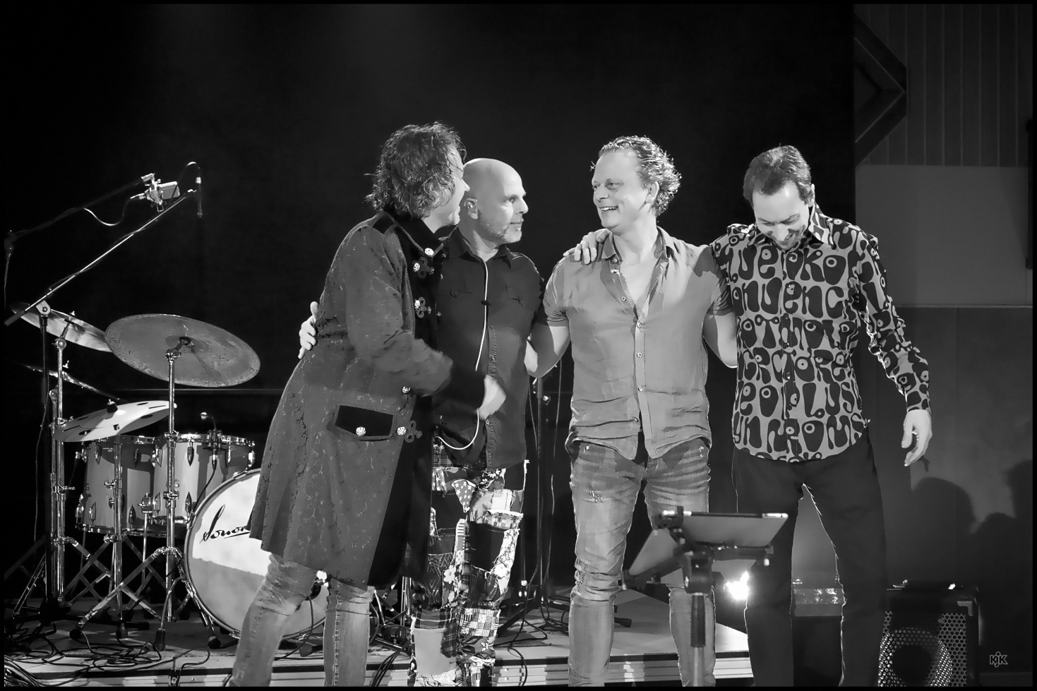 Die gut gelaunte Band am Ende des Konzerts!