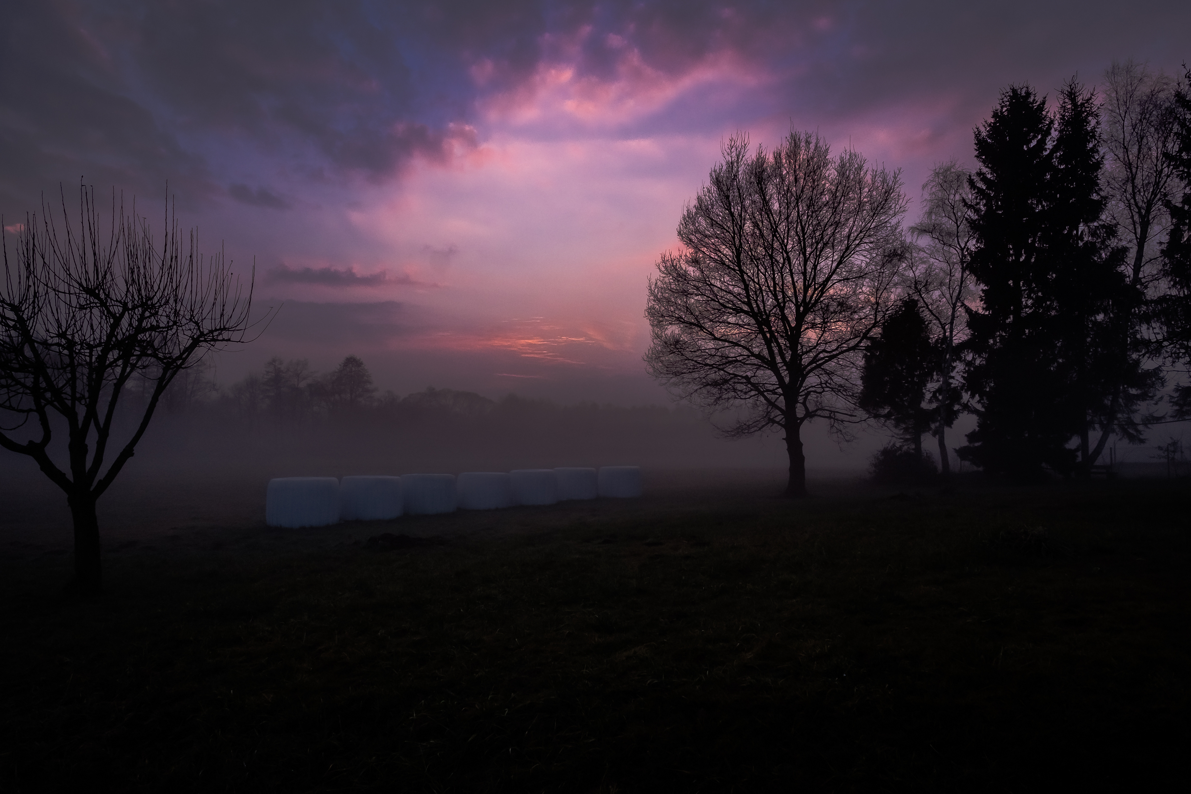 Sonnenuntergang im Sayntal