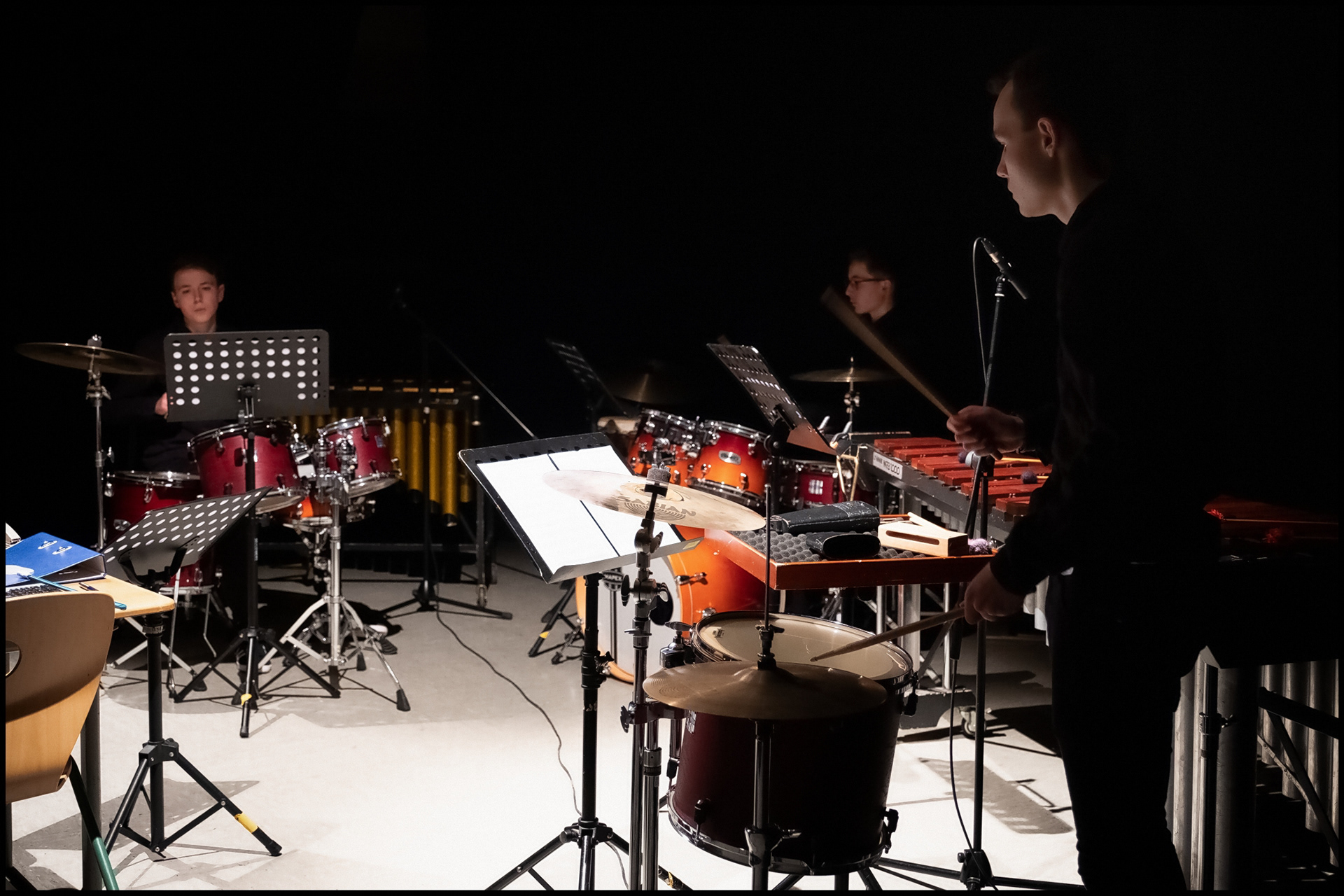 Das Percussionsensemble der KMS