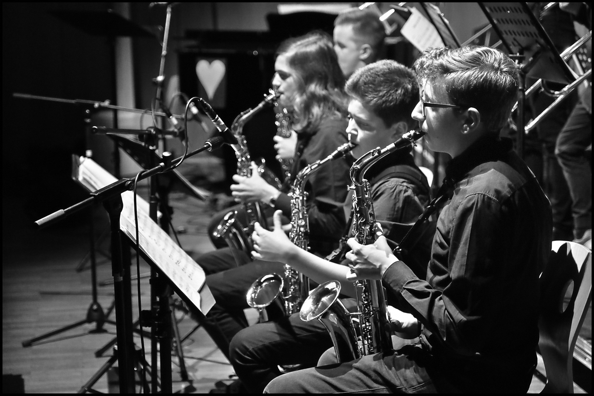 Saxophongruppe der Bigband