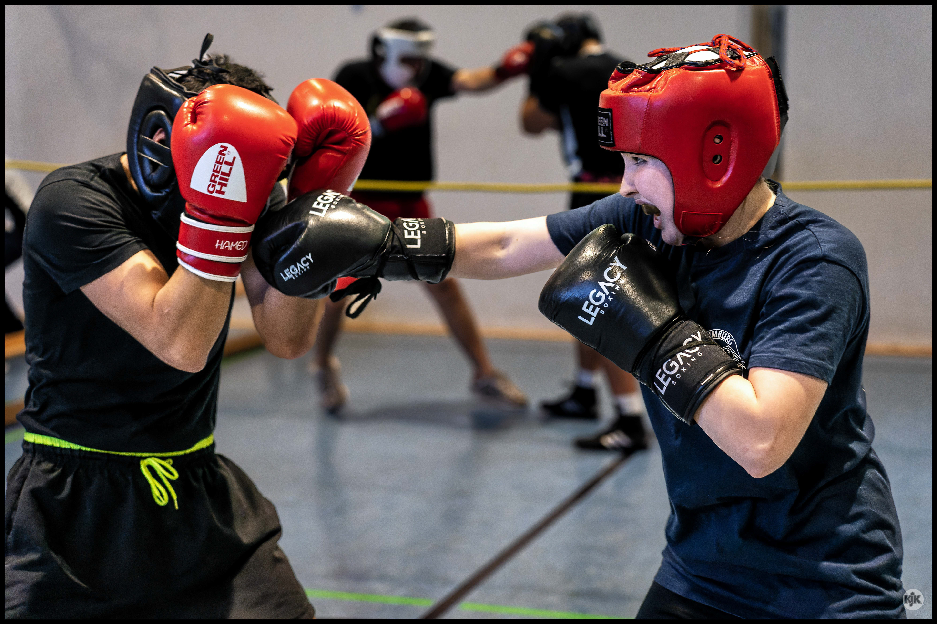 Sparring - ein großer Teil des Trainings