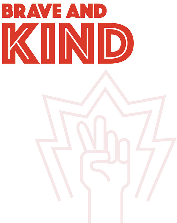 Brave & Kind Singular Graphic