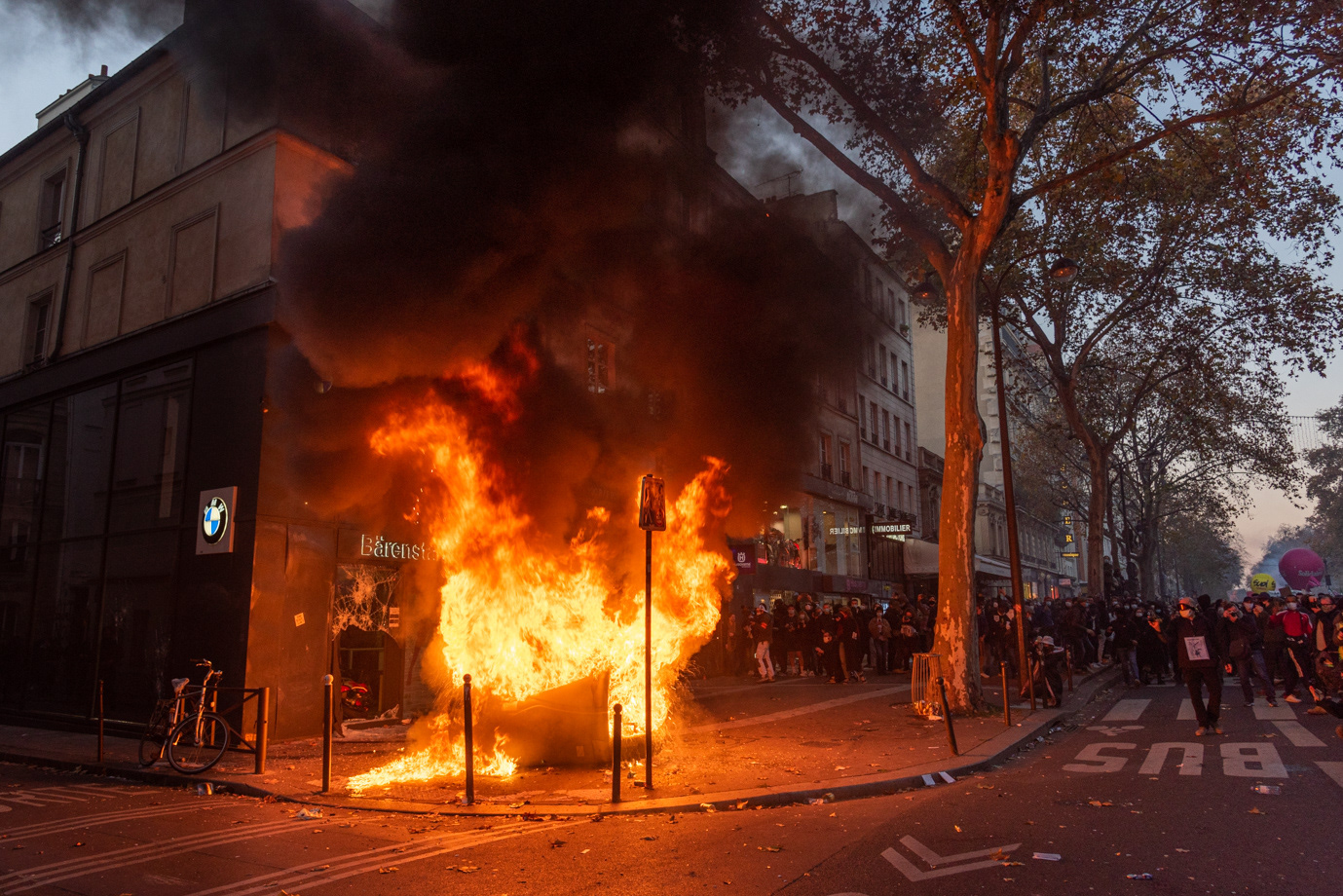Manifestation contre la loi de sécurité globale, Paris 04/12/2020.