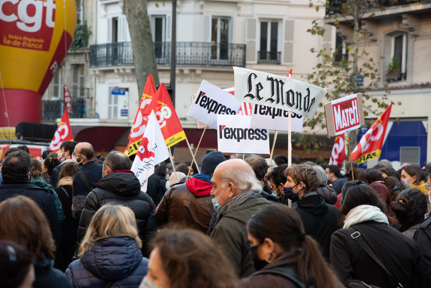 Manifestation contre la loi de sécurité globale, Paris 04/12/2020.
