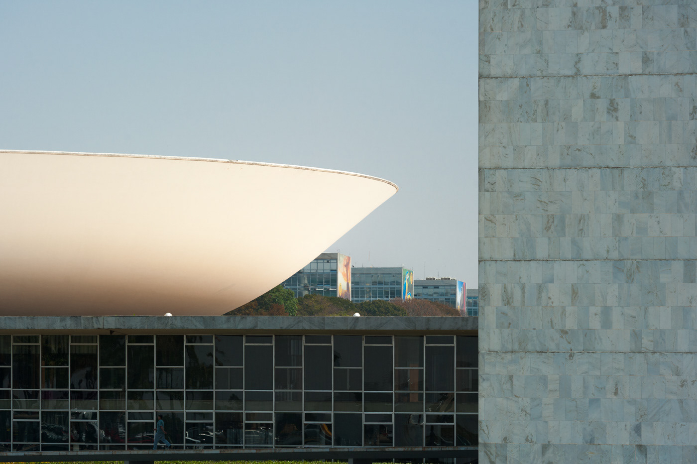 Congrès national. Architecte : Oscar Niemeyer.
