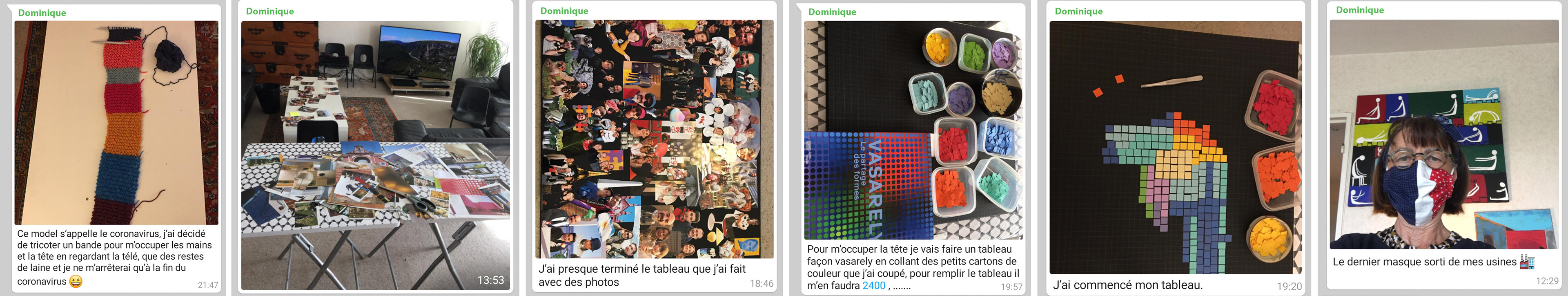 Echanges sur les réseaux sociaux.