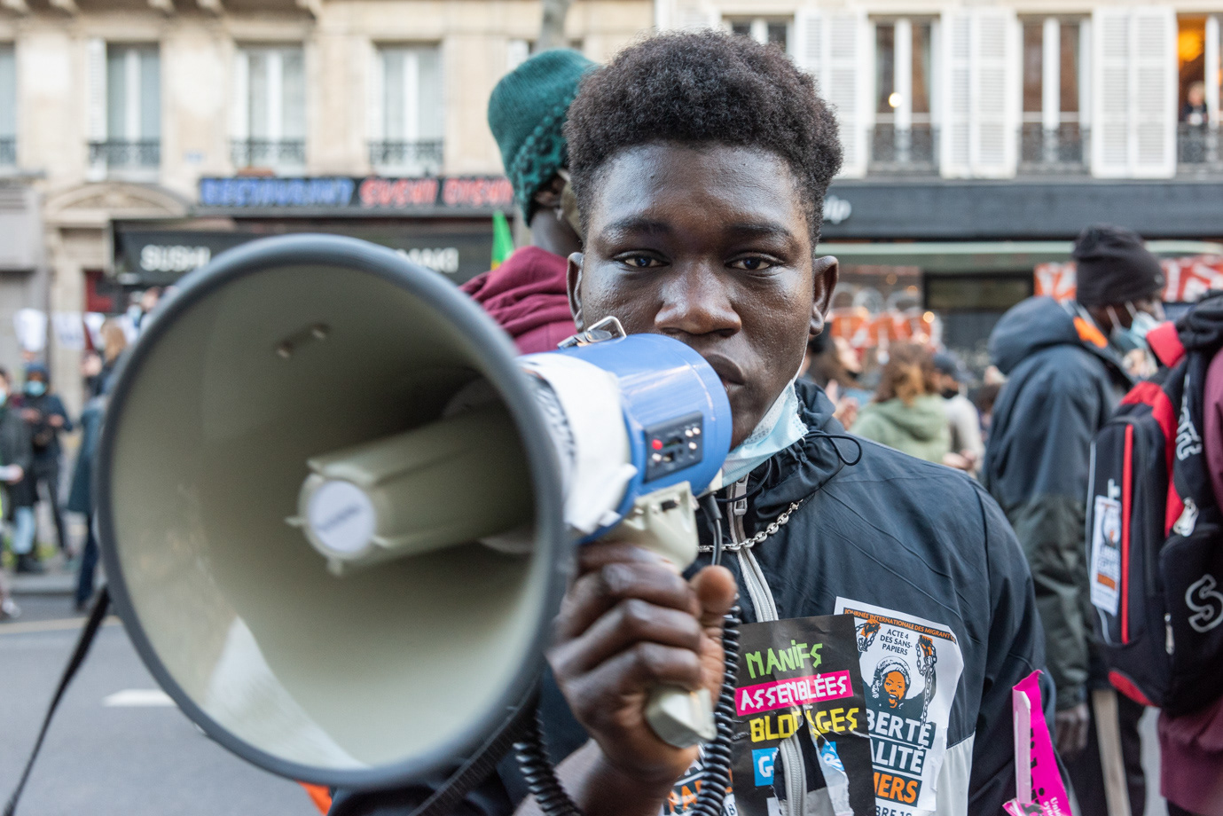 Manifestation contre la loi de sécurité globale, Paris 04/12/2020.
