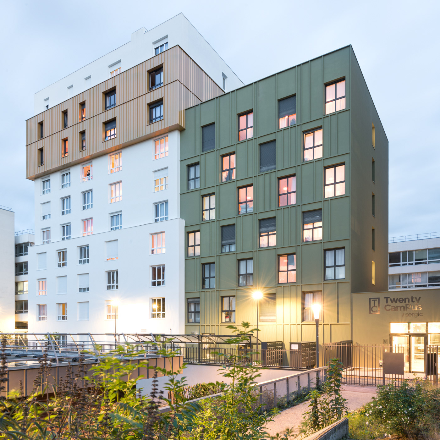 Résidence étudiante. Architecte : AU12