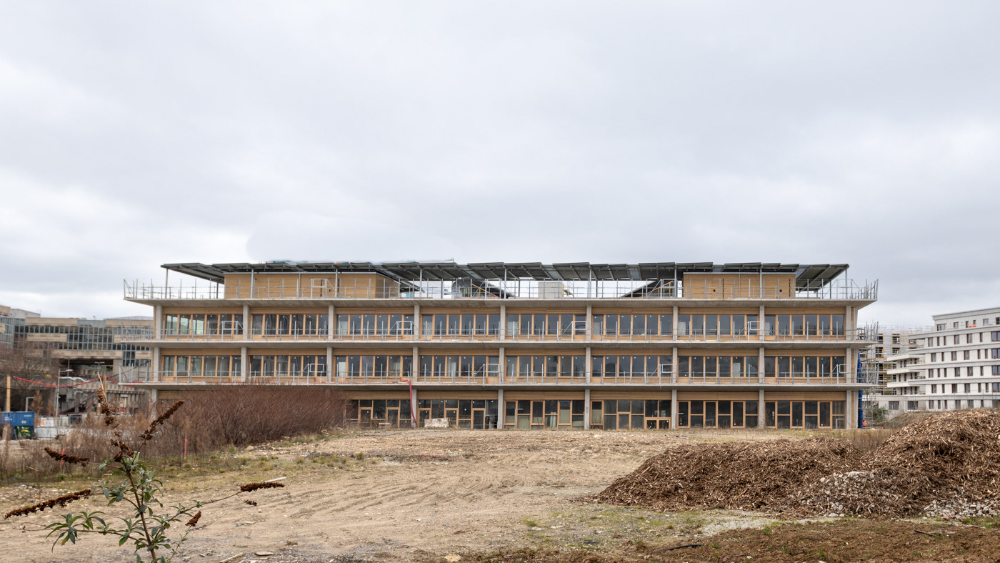Groupe scolaire (chantier). Architecte : SAM