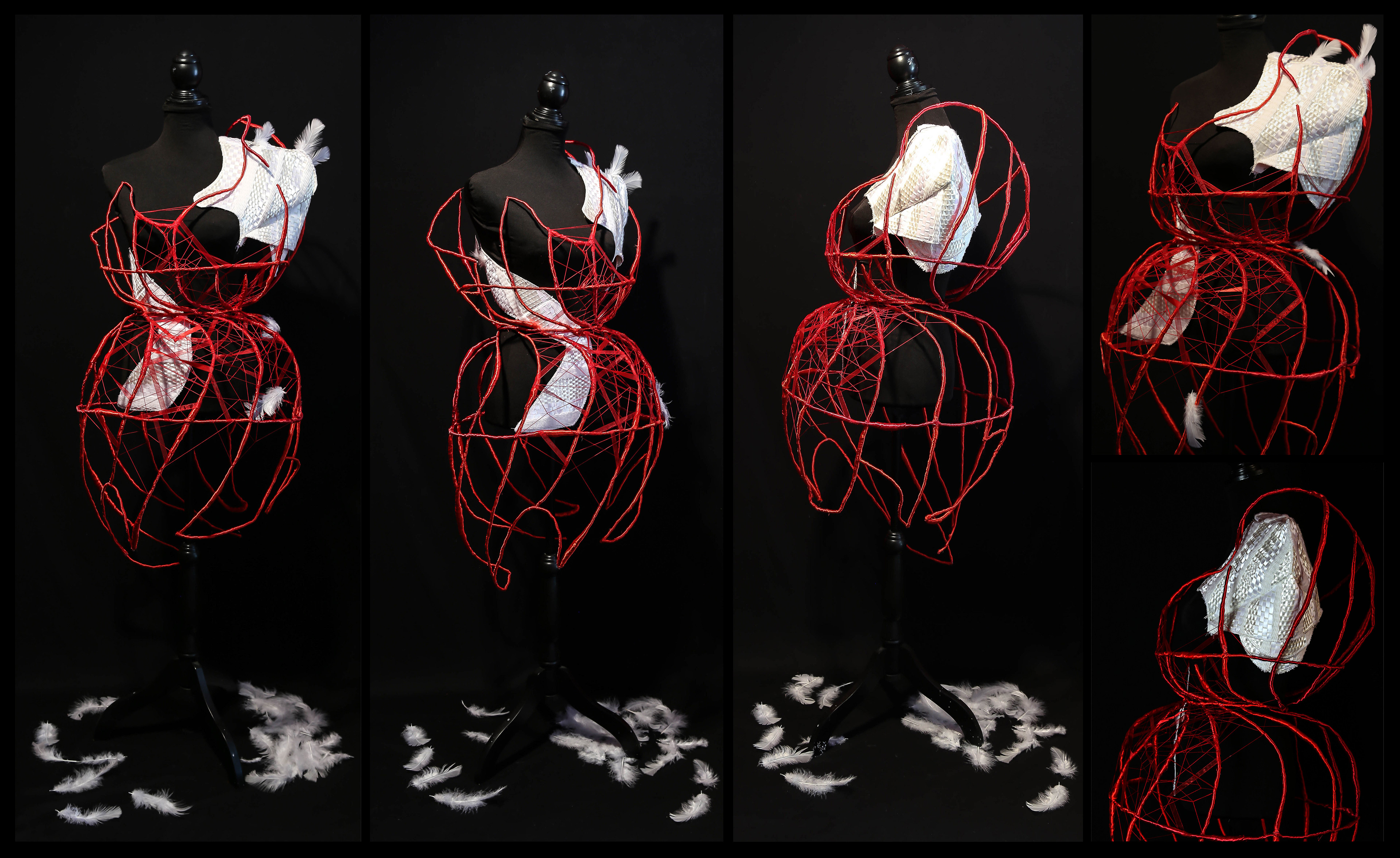 This piece reveals the hourglass shape, now part of certain feminine identities as though it has fused with the body itself.
