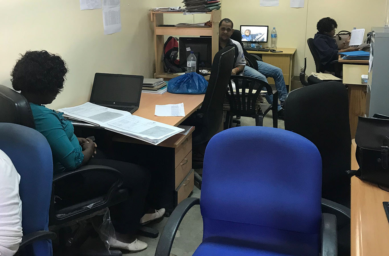 Data being captured in work space