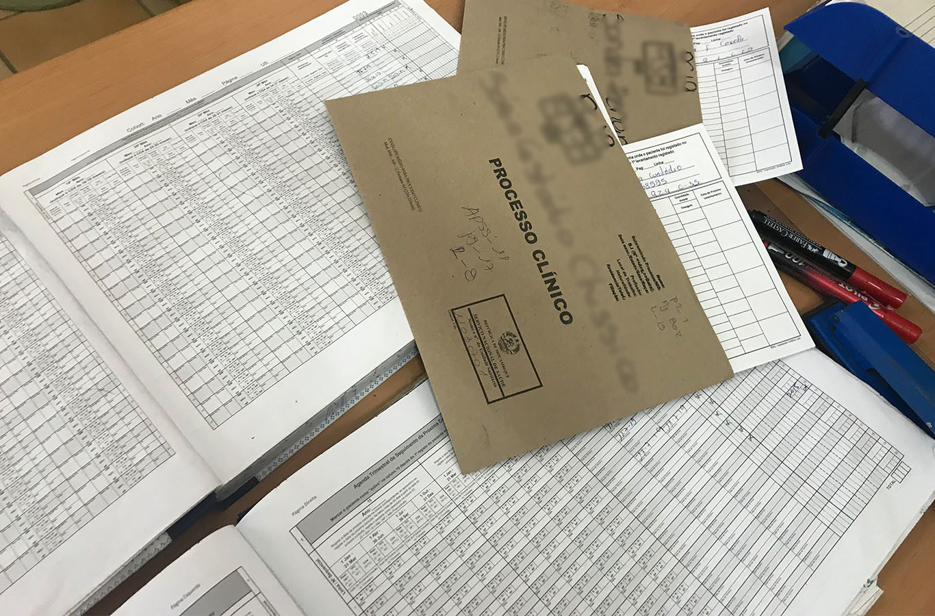 Patient file with visit being added