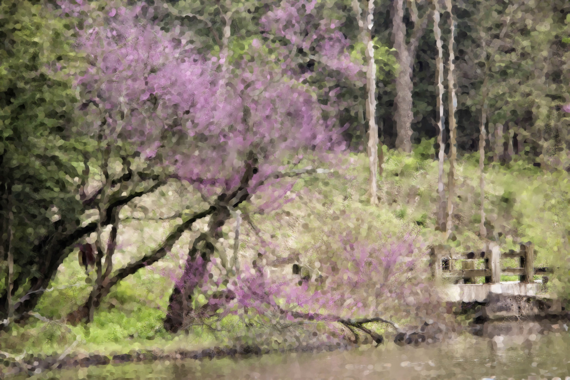 Painting_Morton Arboretum Lake Marmo Imp Acr Cap x3