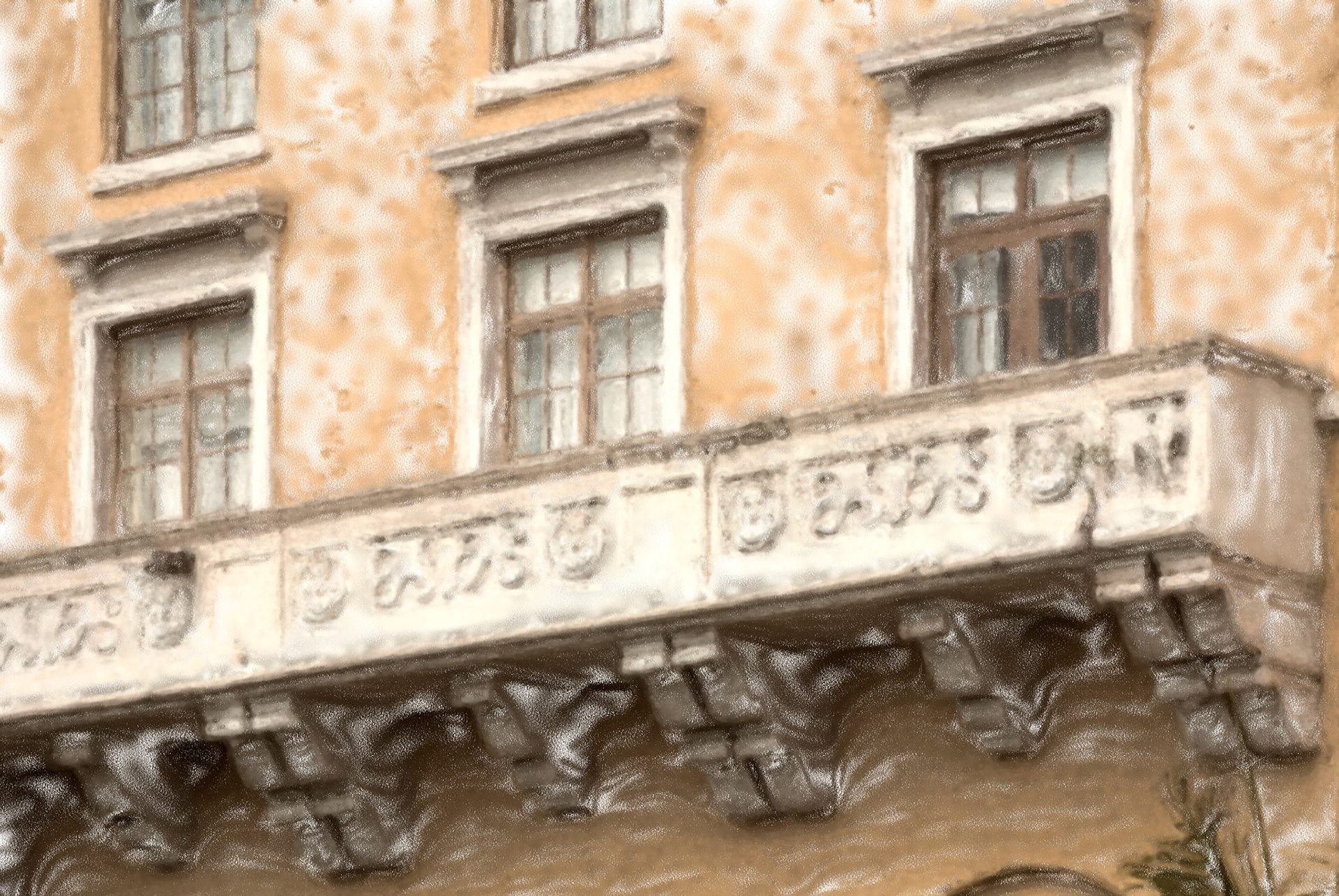 Painting_Balcony Charcoal