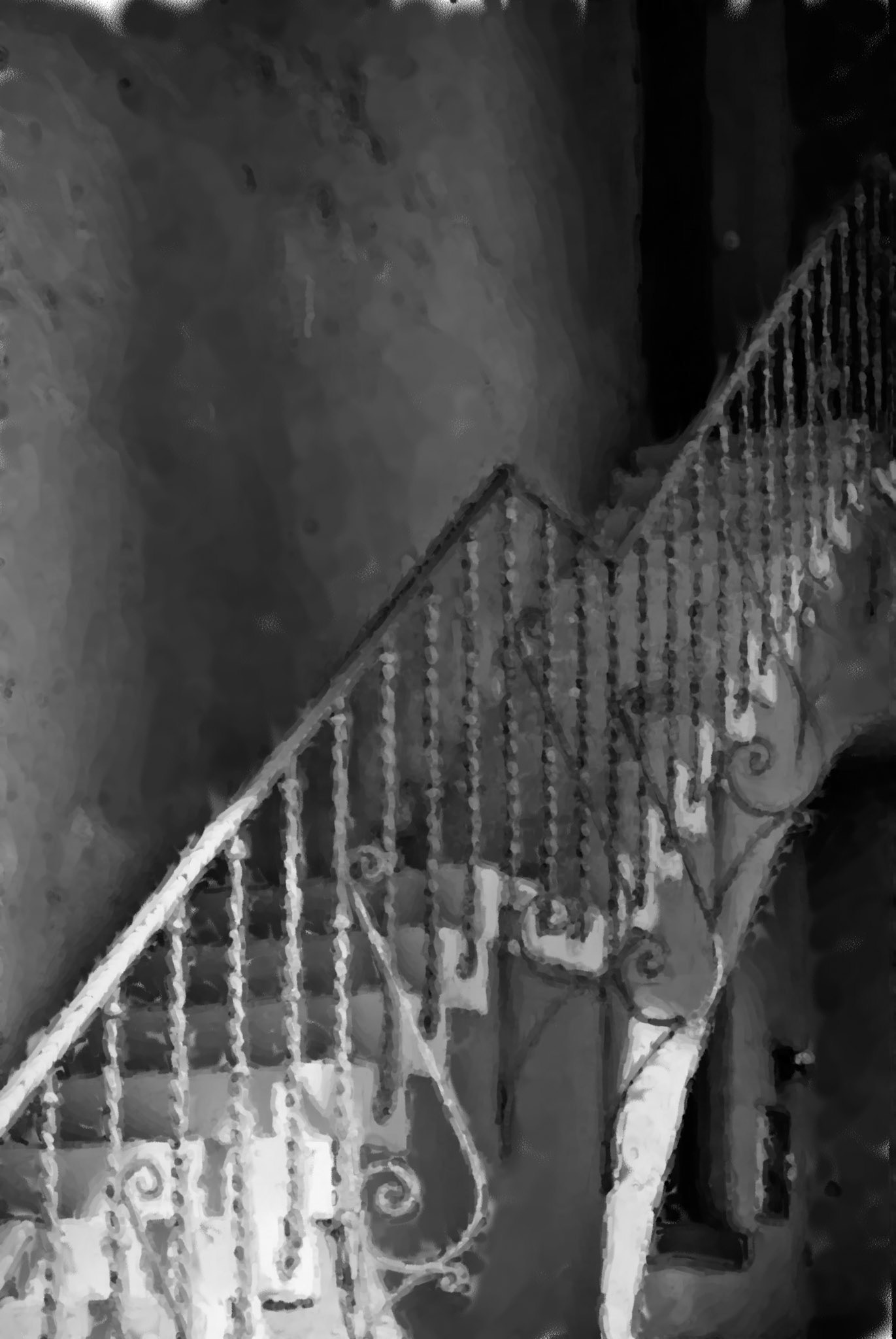 Painting_StairwayBWChalkClone