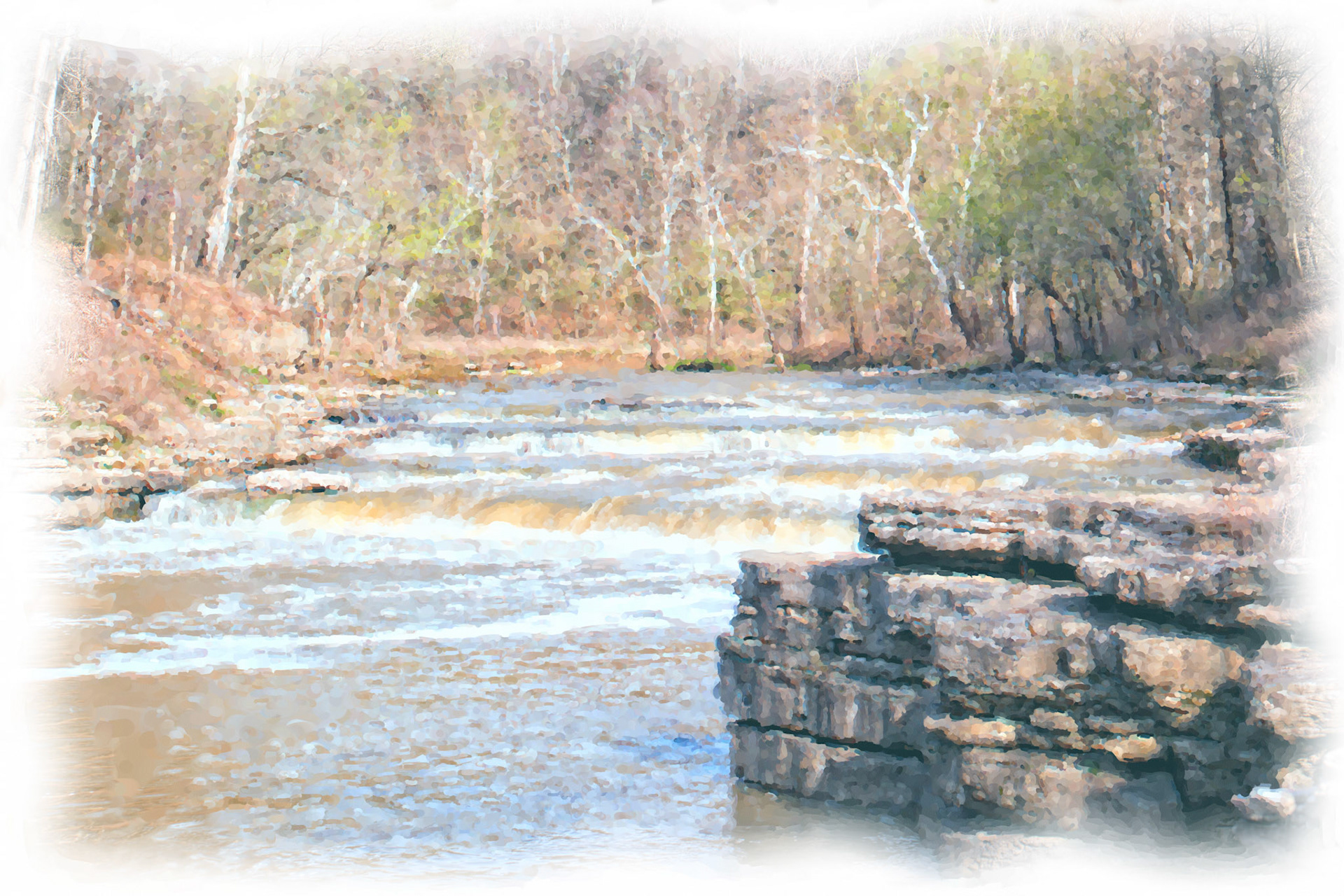 Painting_Cataract Upper Falls DWC SC