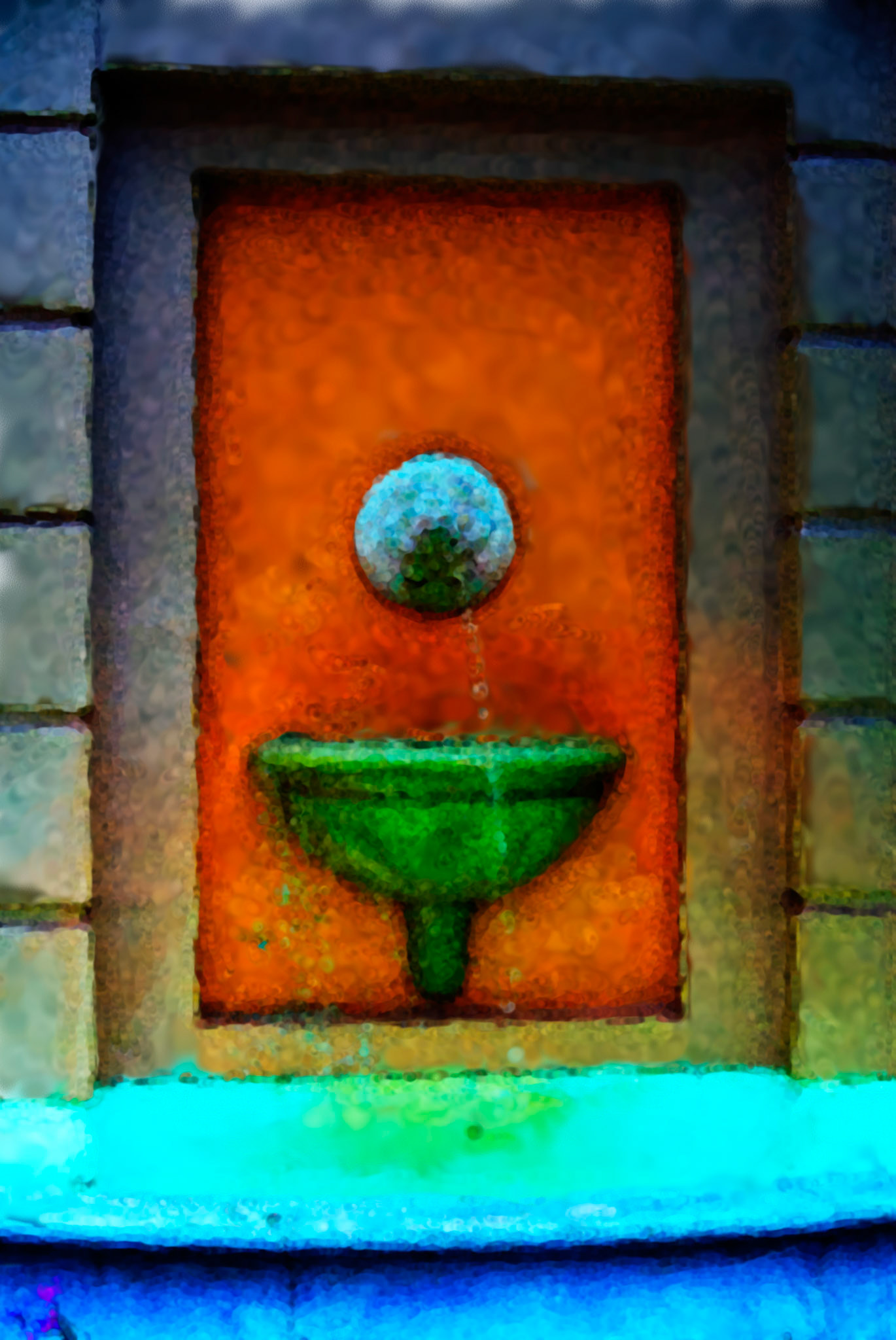 Painting_Fountain Pastel Chalk