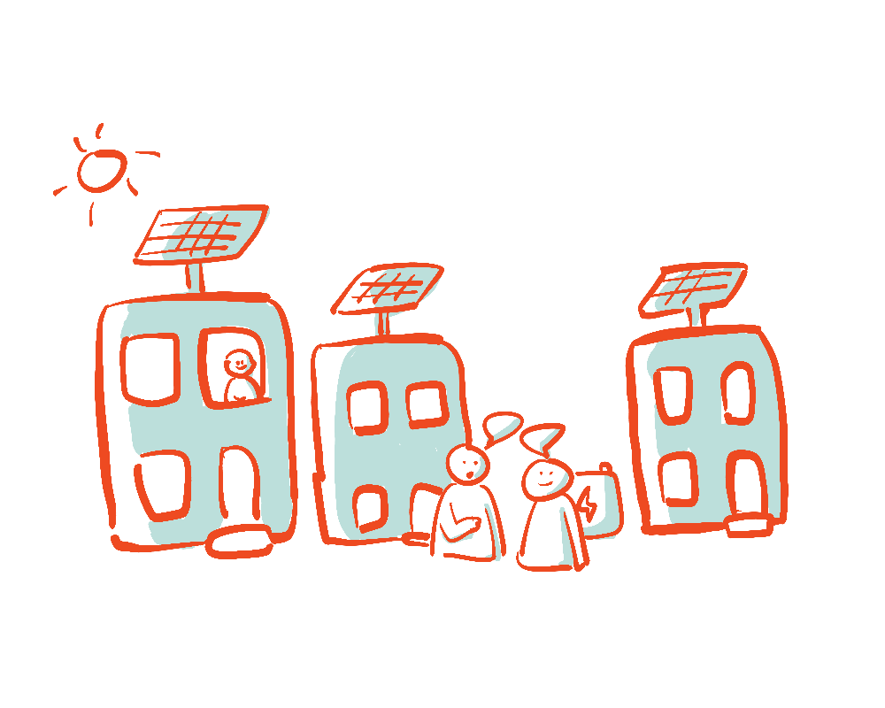 First drawn brainstorming sketch for possible color palette and content