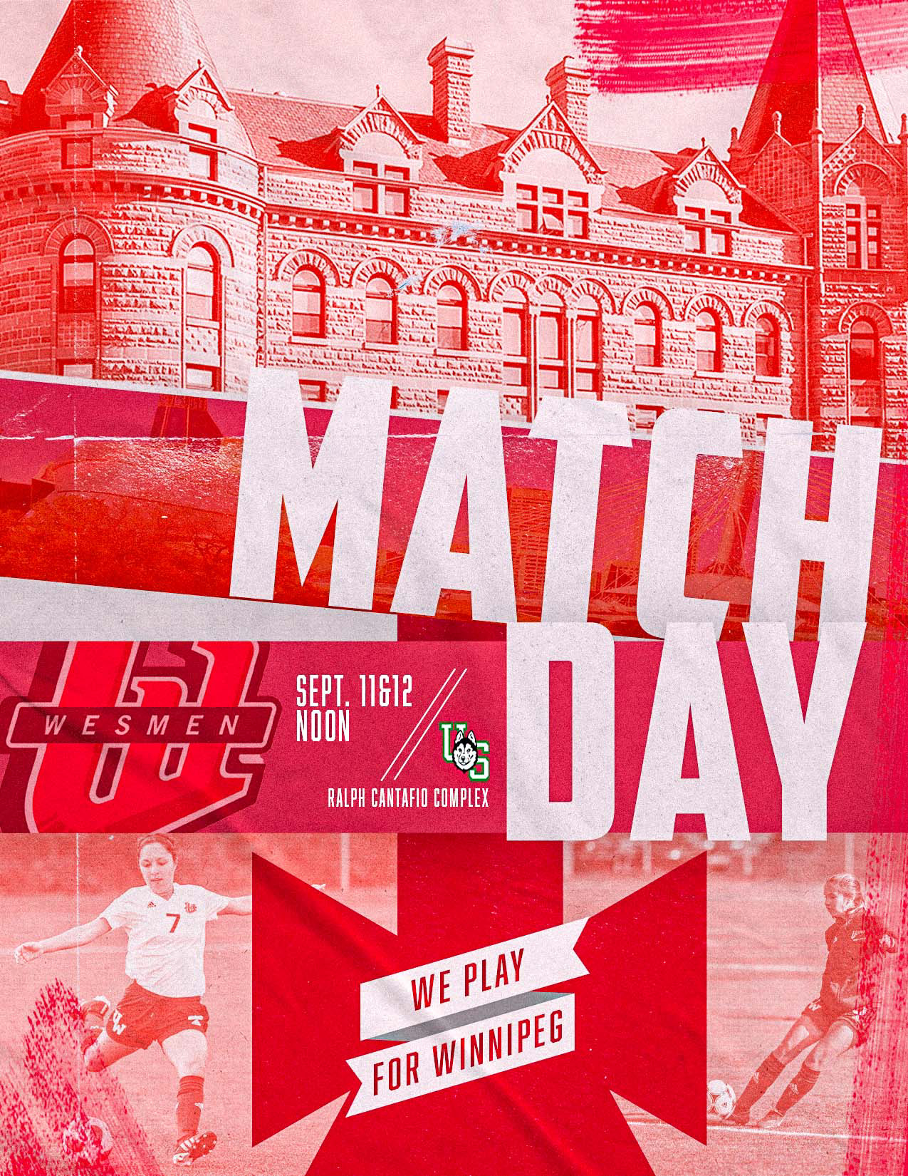 Matchday program front for Wesmen Soccer