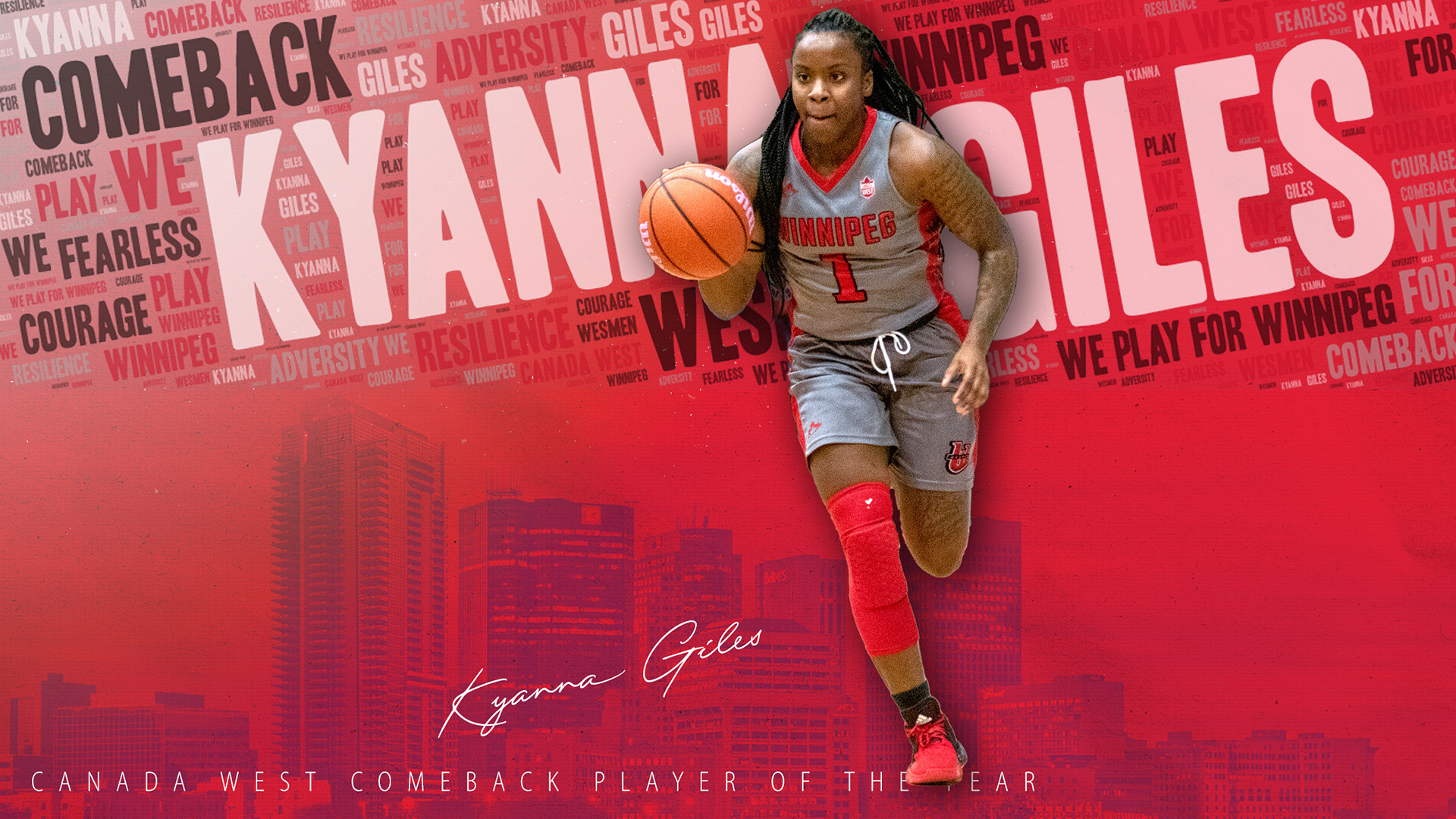 Kyanna Giles is named Canada West comeback player of the year