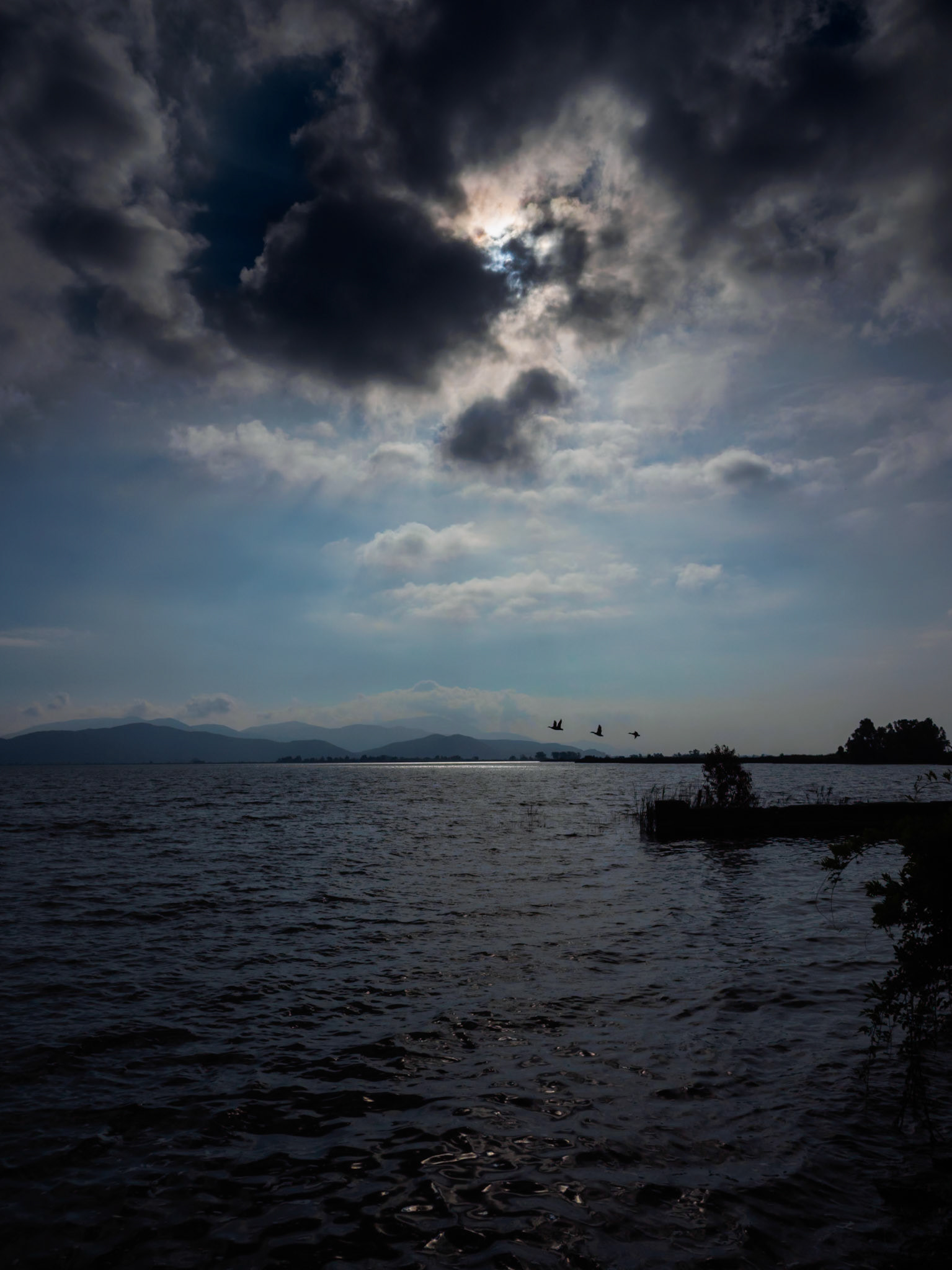 Una domenica mattina di fine settembre a Torre del Lago. L'alba sul lago di Massaciuccoli