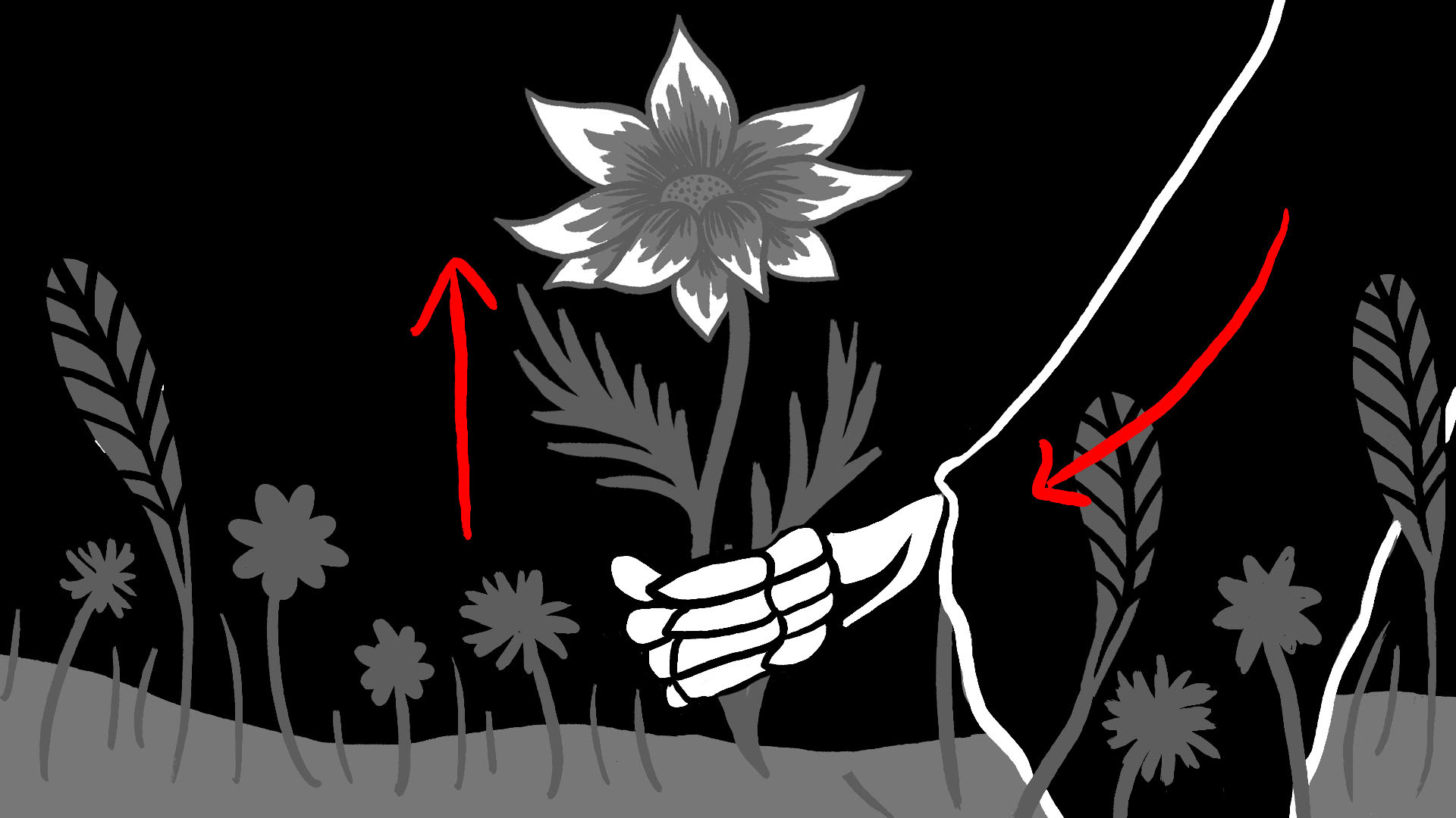 And the flowers that grow between