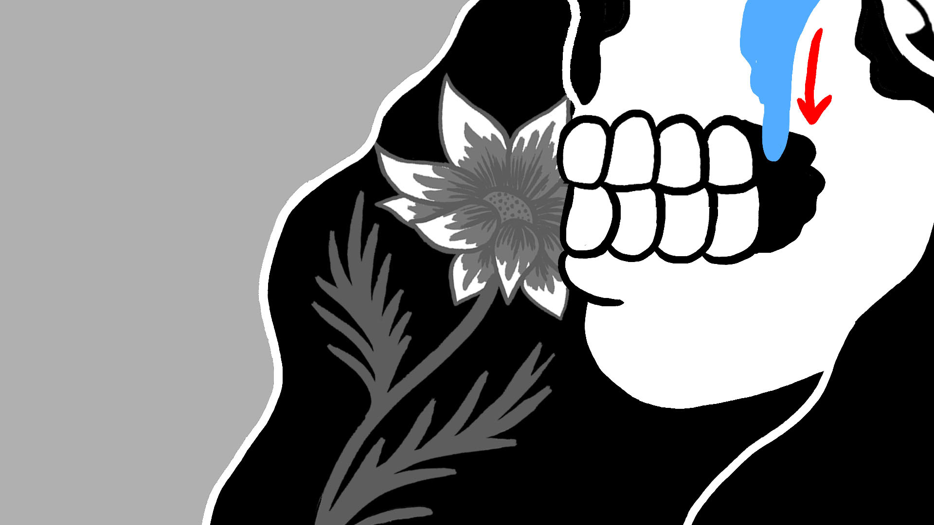 He kissed their drooping leaves;