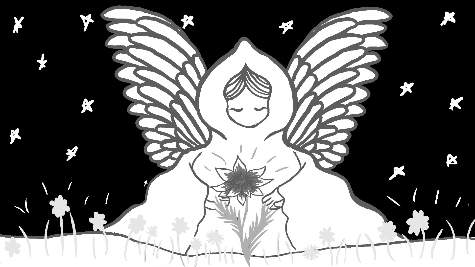 These sacred blossoms wear.”