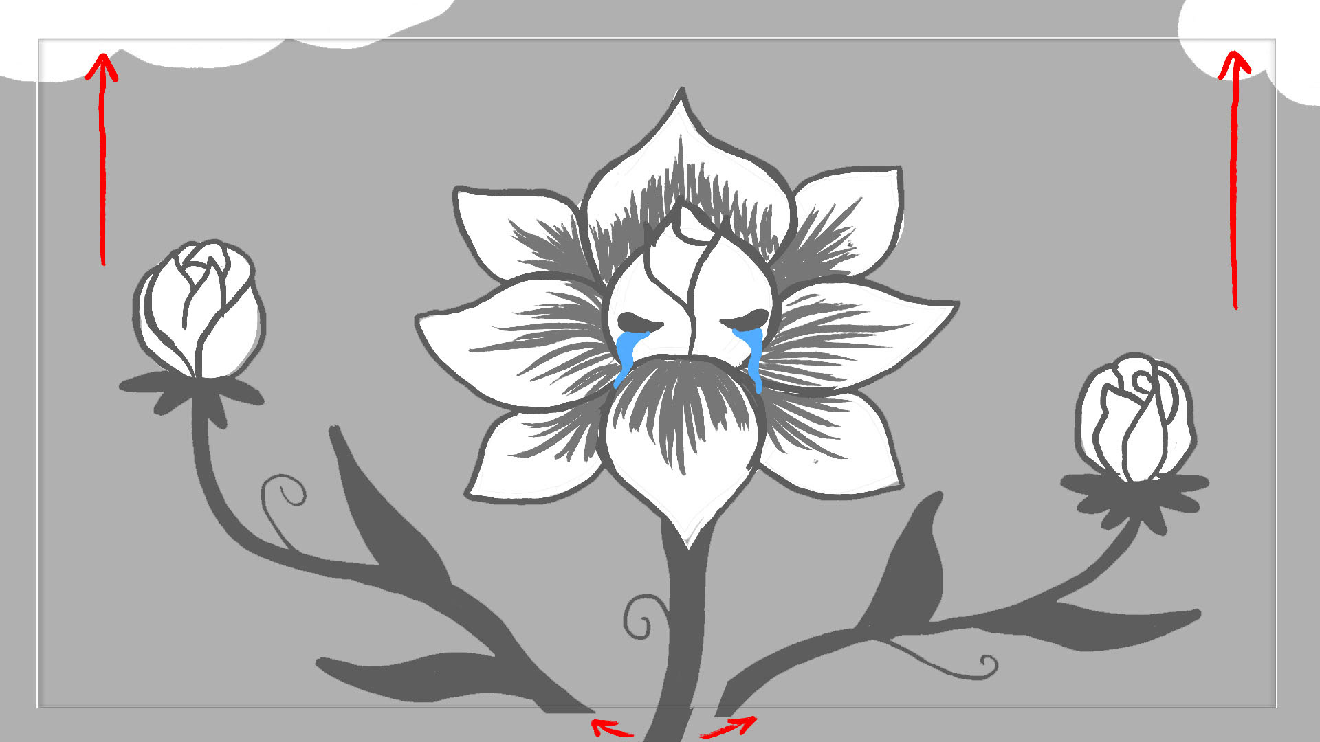 The flowers she most did love;