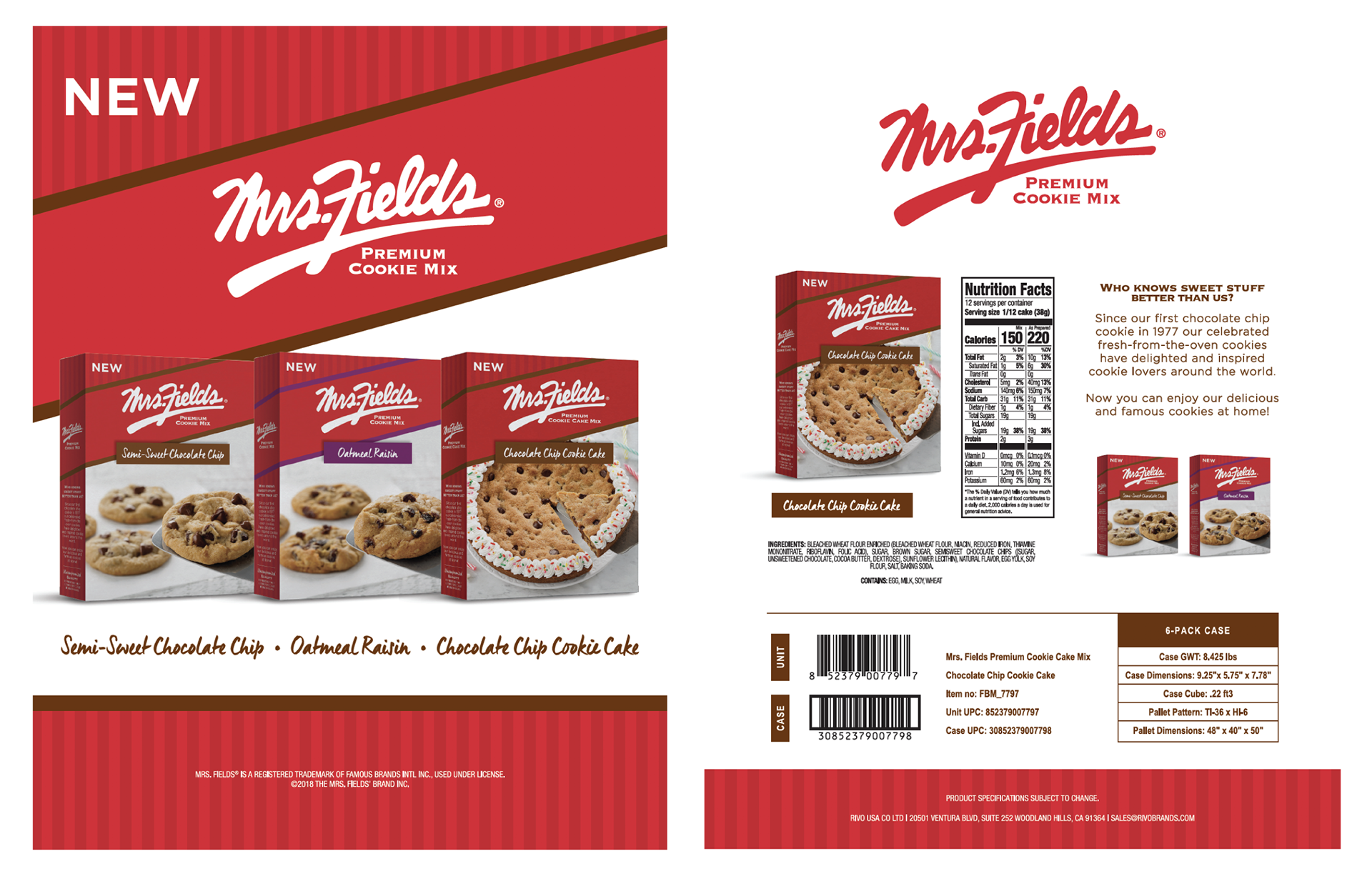 Sales Sheet (front and back)