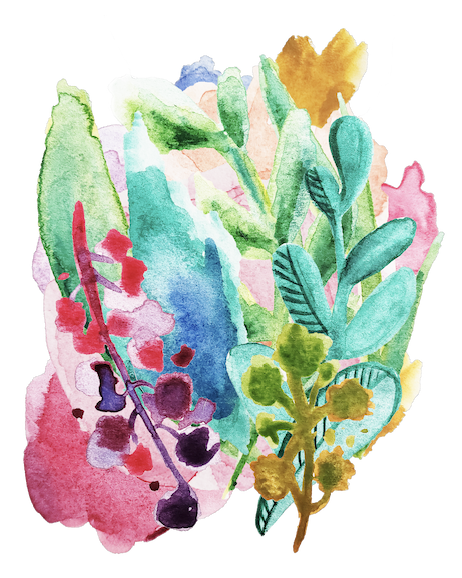 Watercolor exploration - Traditional Painting and Photoshop