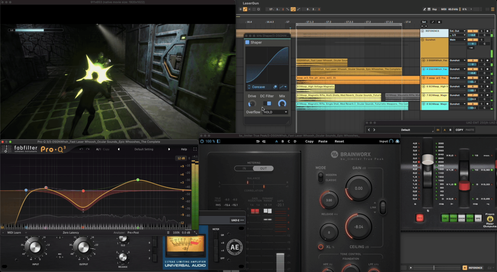 Ableton Live Gunshot Sound Design