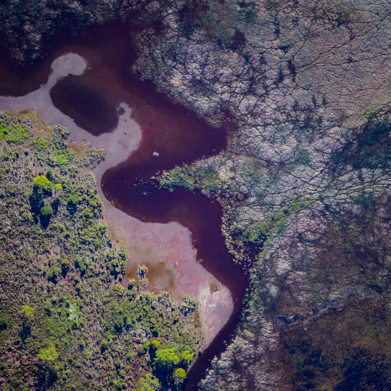From the air over Freycinet