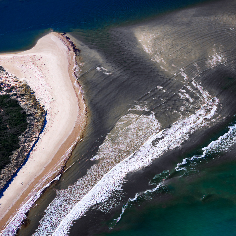 From the air over Freycinet