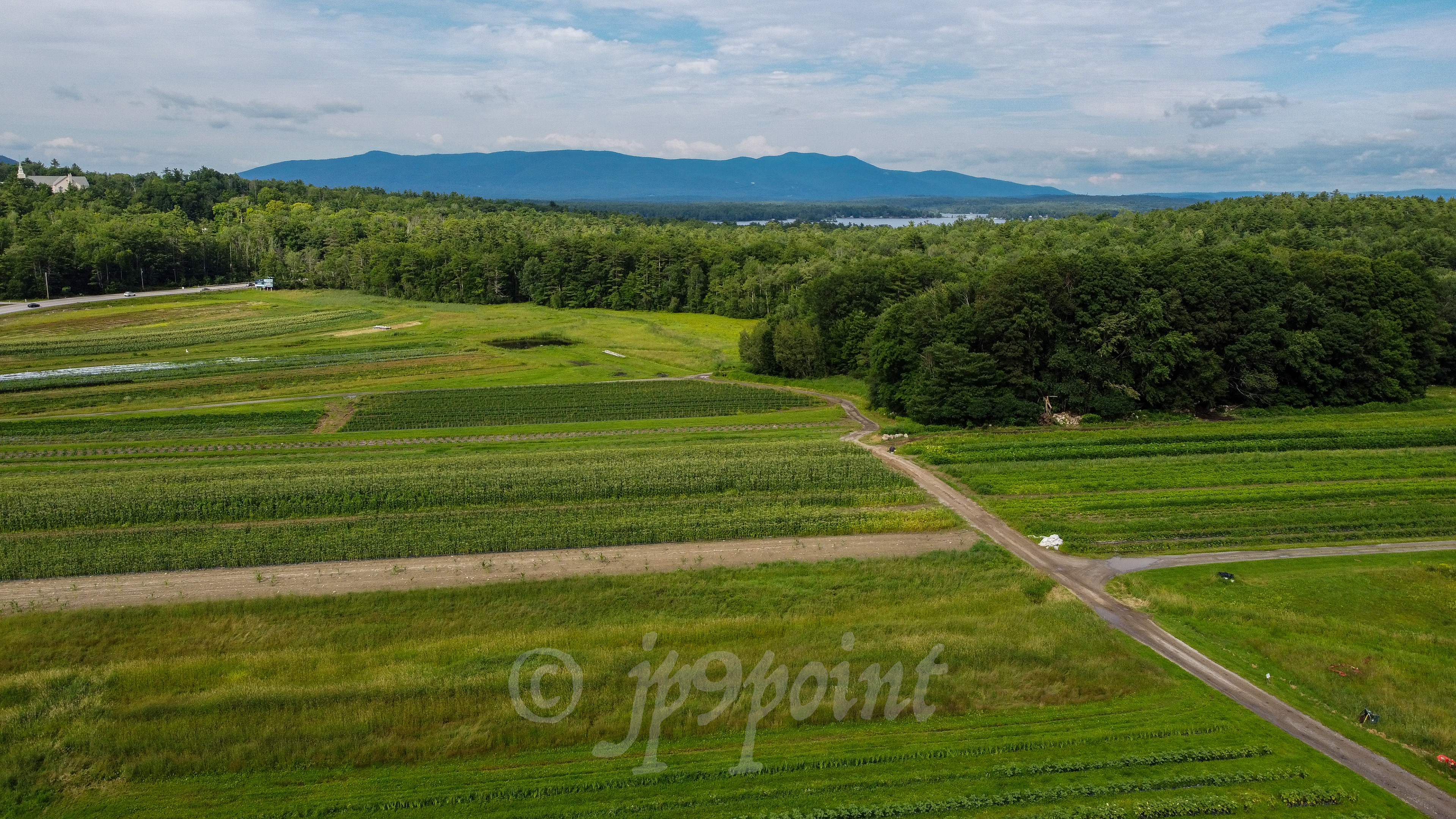 Moulton Farm, Meredith, New Hampshire view of the Mountain.