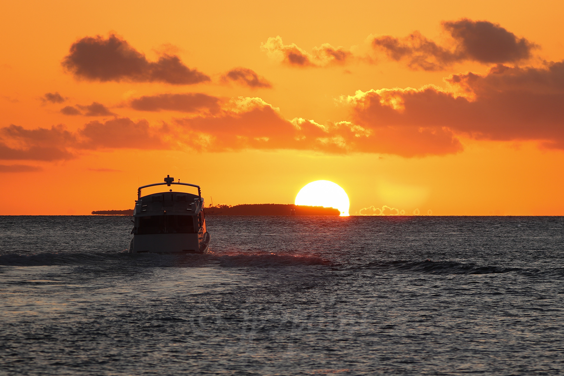 Riding into the sunset in Key West, FL