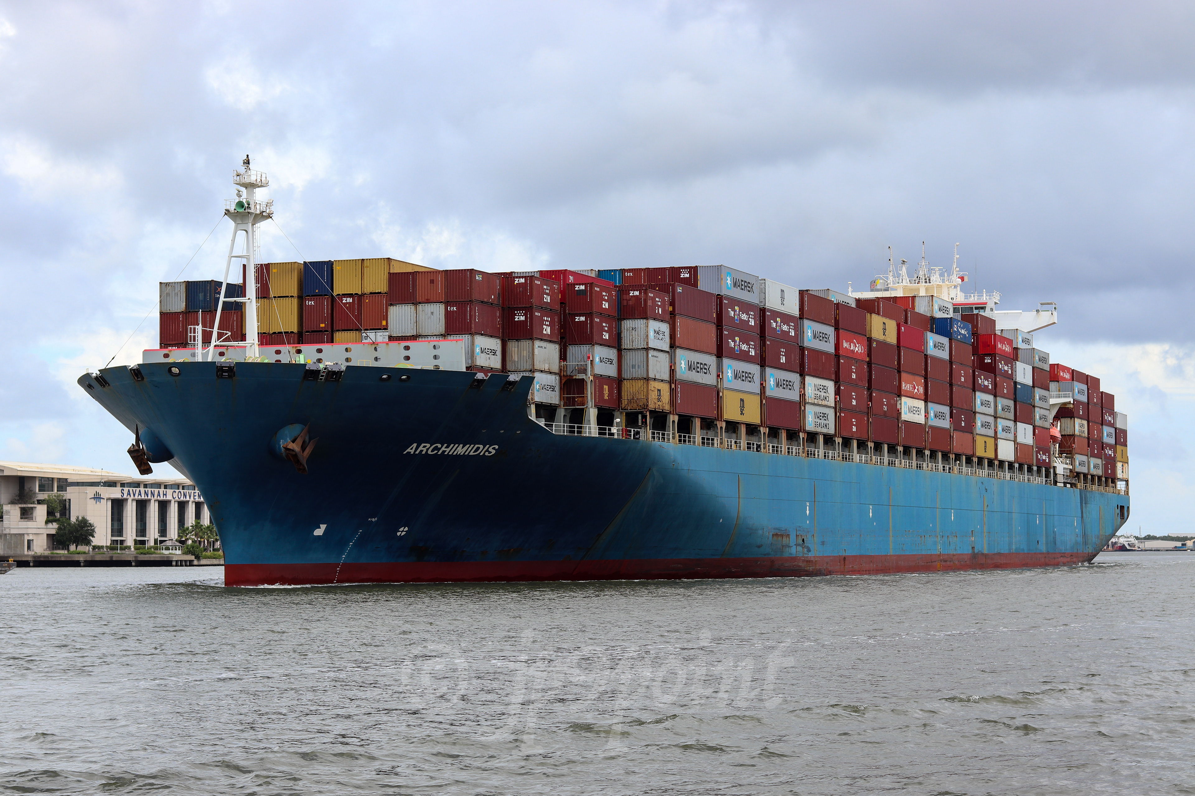 Cargo Ship in Savannah, Georgia 