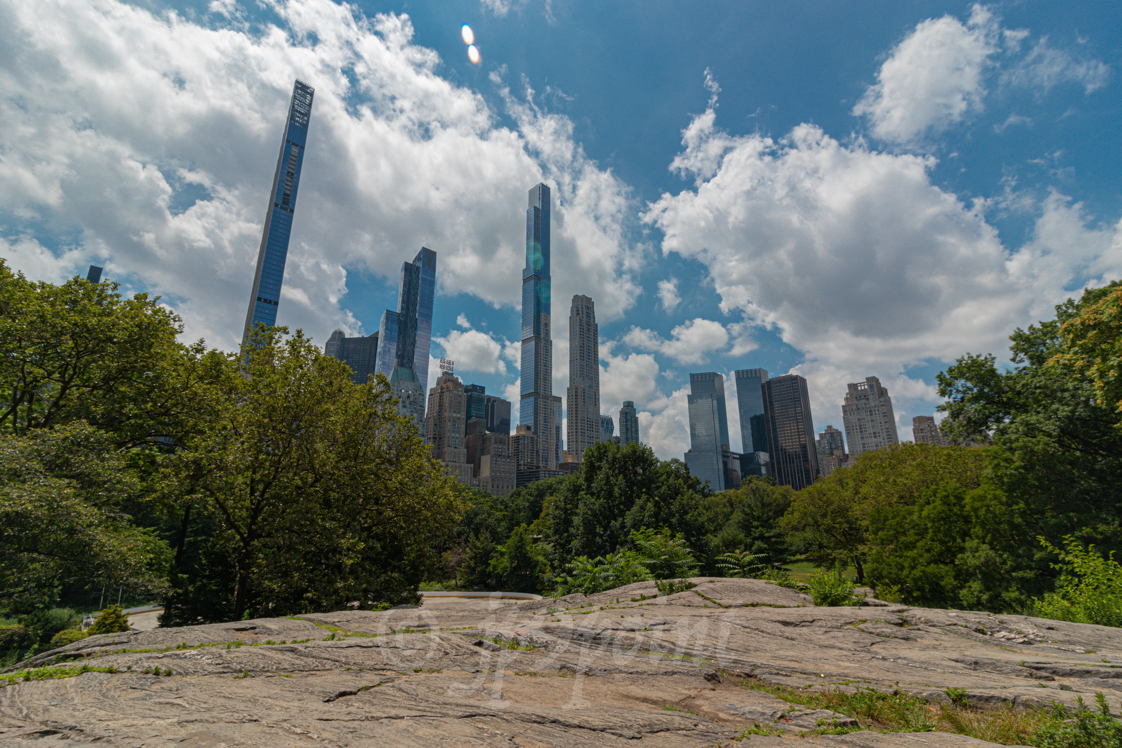 New York skyline from Central Park.