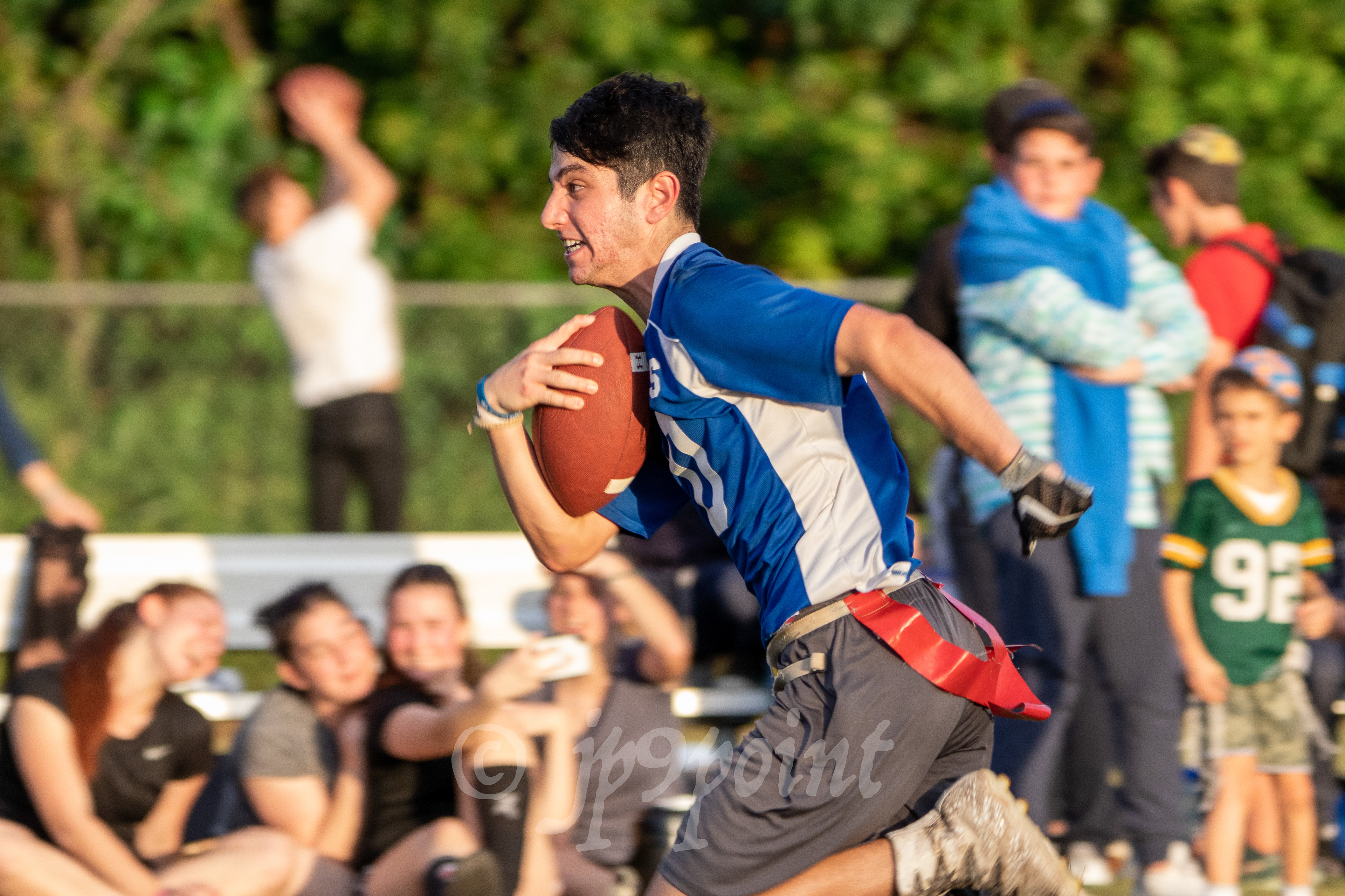 Running to the end zone