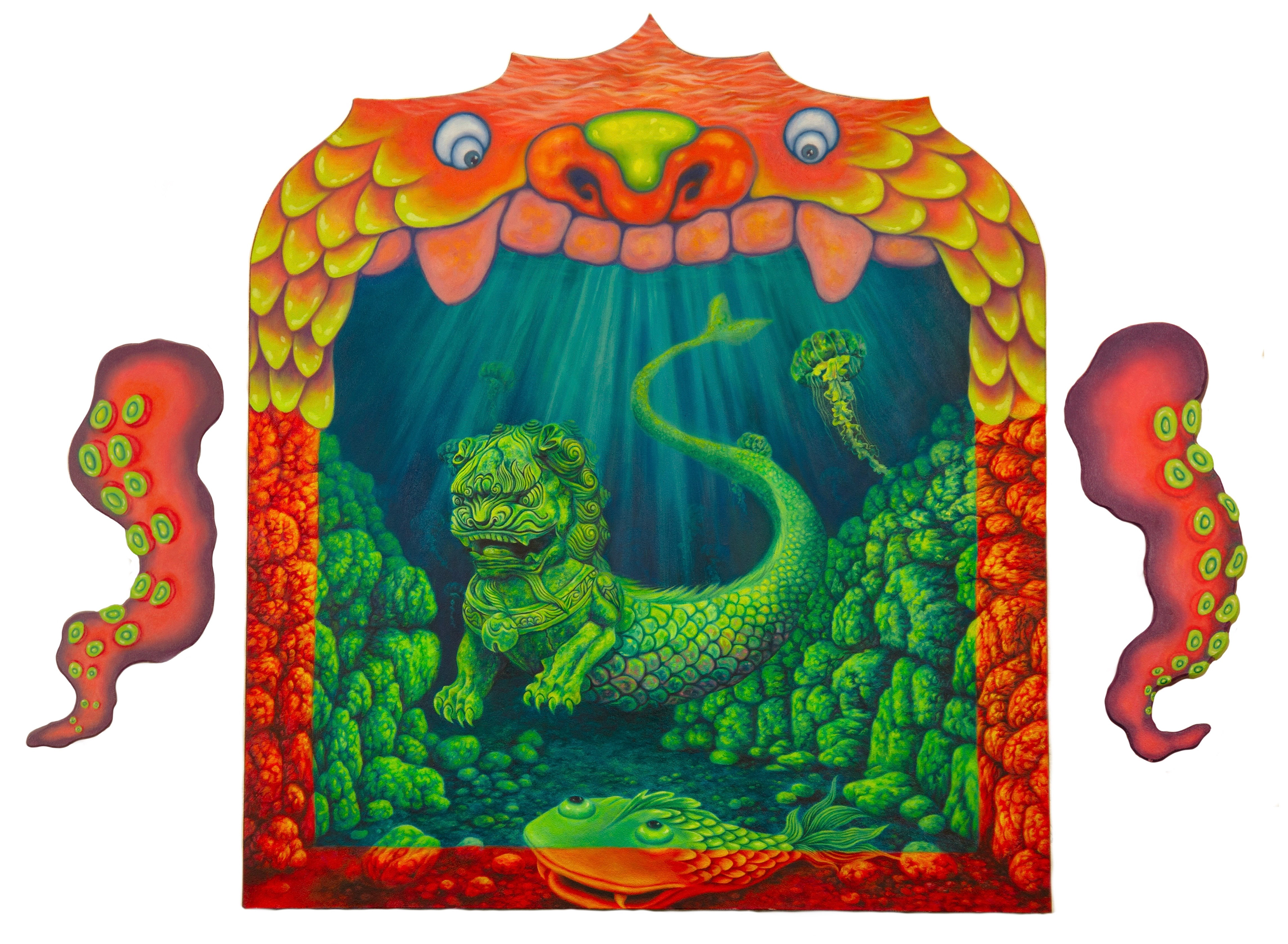 "I Don't Know What You're Searching For But I Think You Might Find It" oil on MDF