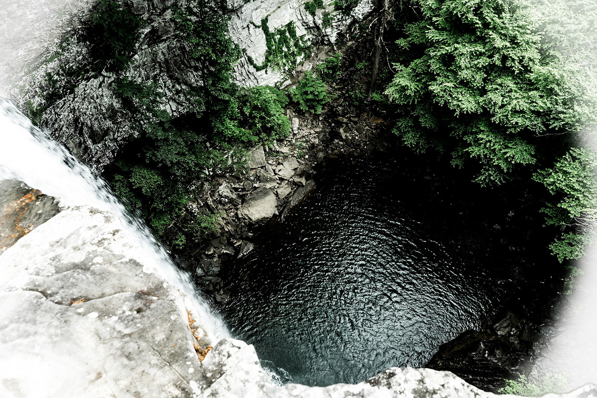 Pool view  top of Ozone Falls