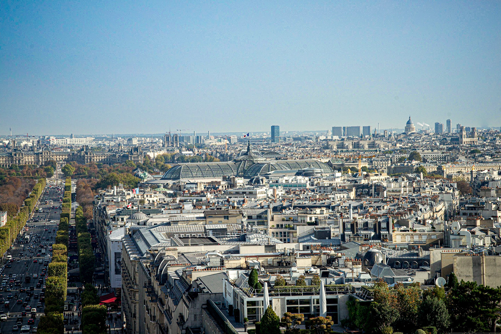 skyline The Arc de Triomphe de l'Étoile