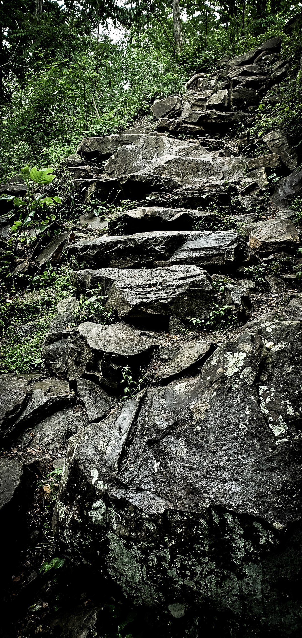 Rocky climb out of Ozone Falls