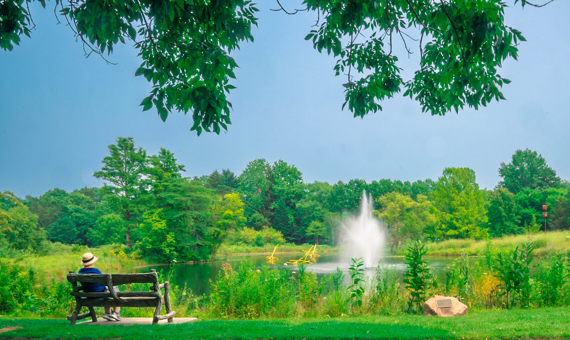 Woman on bench