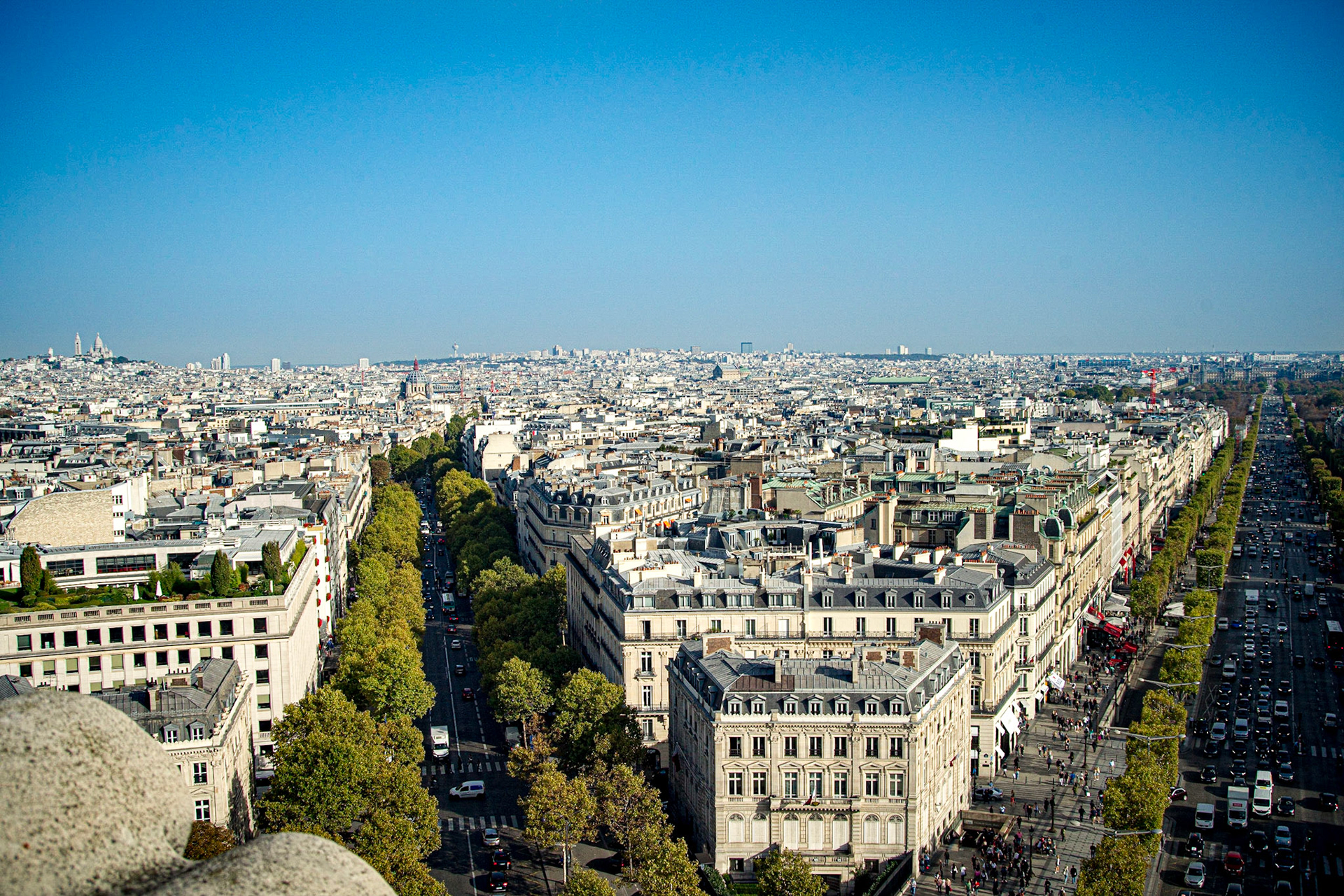 skyline The Arc de Triomphe de l'Étoile