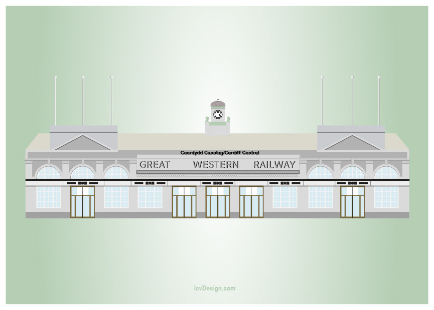 Cardiff Central Train Station