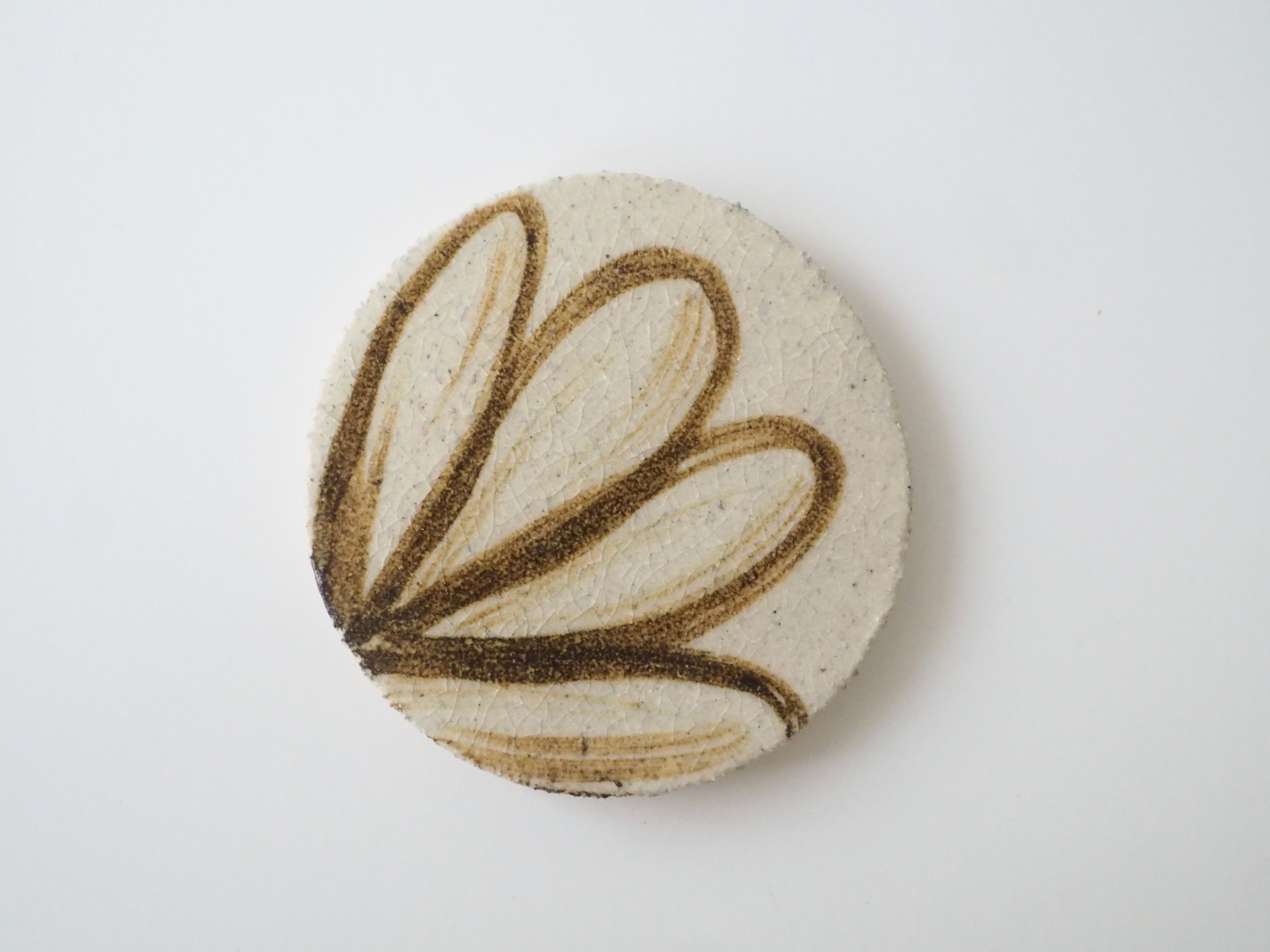 Tetsu-e flower coaster