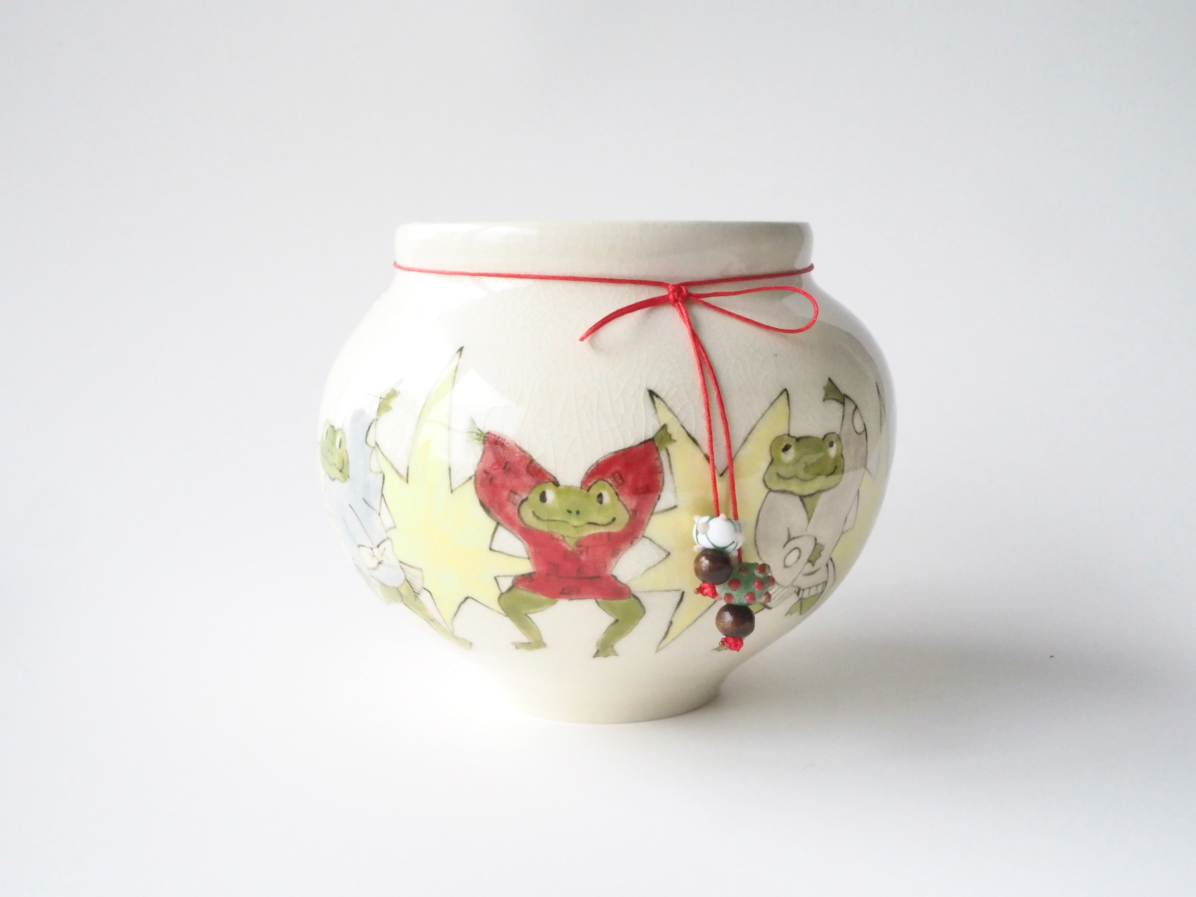 Frog moon jar