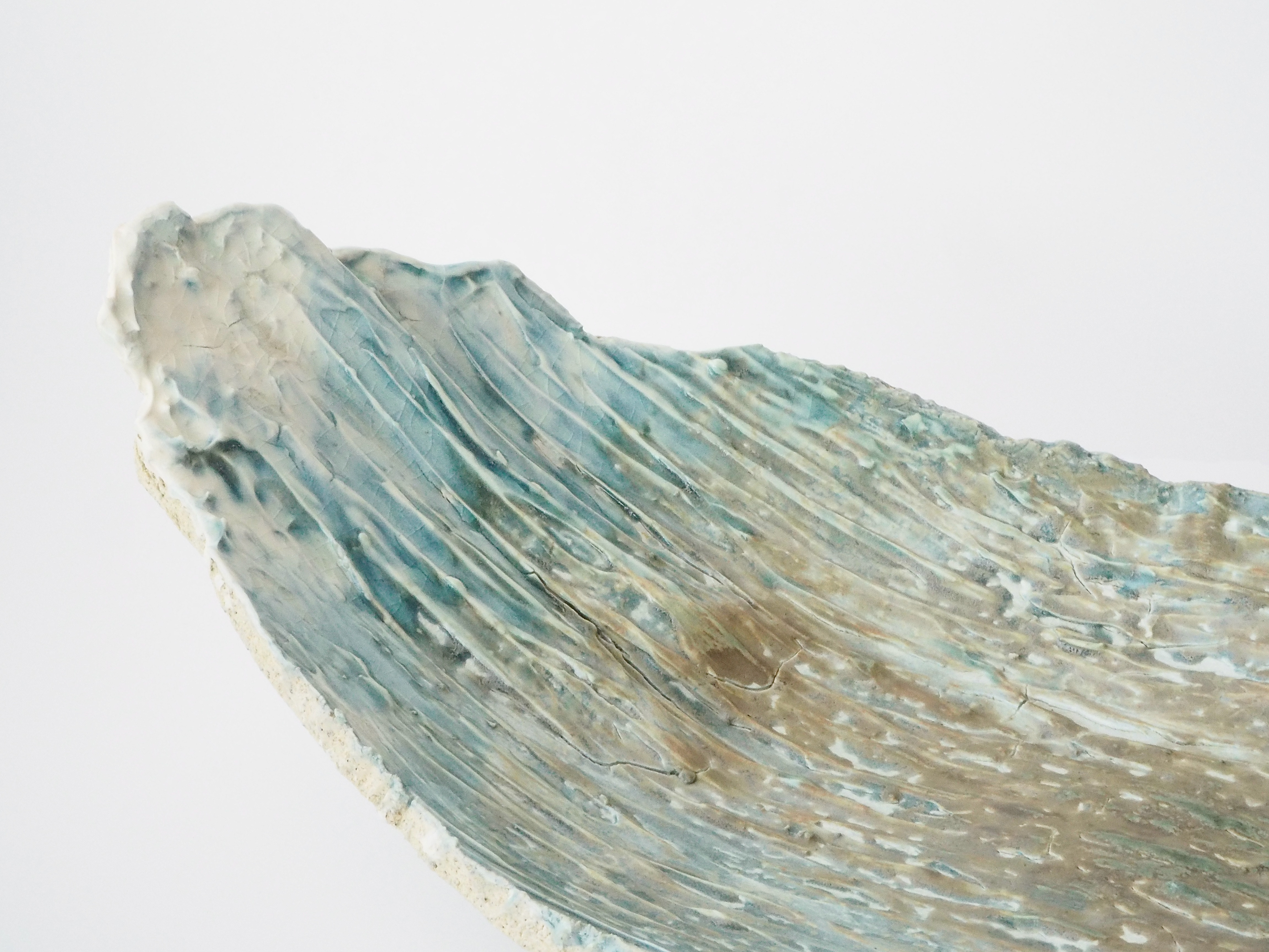 $200 [Handbuilt wave plate - 15in x 9.5in x 7in]