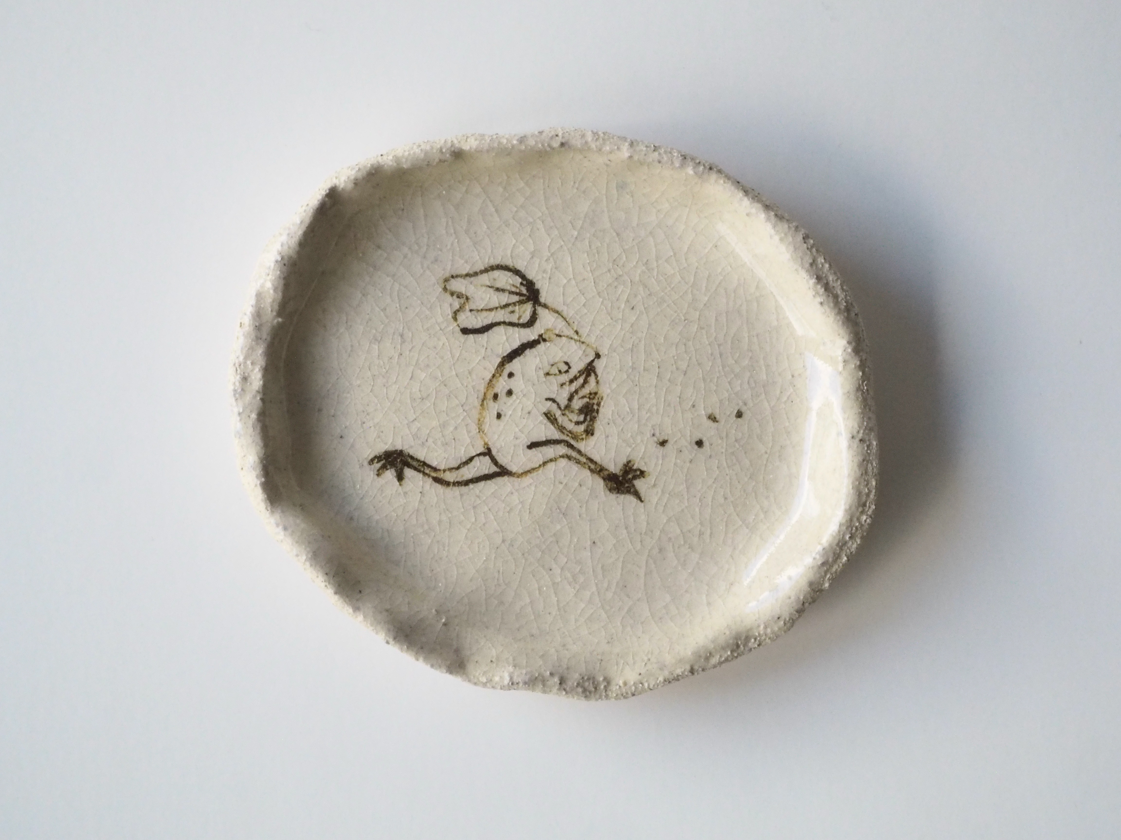 Tetsu-e frog dish